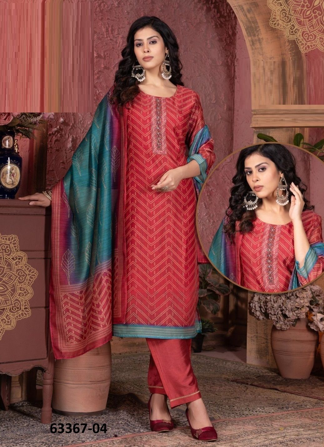RASBURY - Catalog # 63367 (Set of 6 Readymade Salwar Suits) by Kaya Ahmedabad RASBURY - Catalog # 63367 (Set of 6 Readymade Salwar Suits) by Kaya Ahmedabad