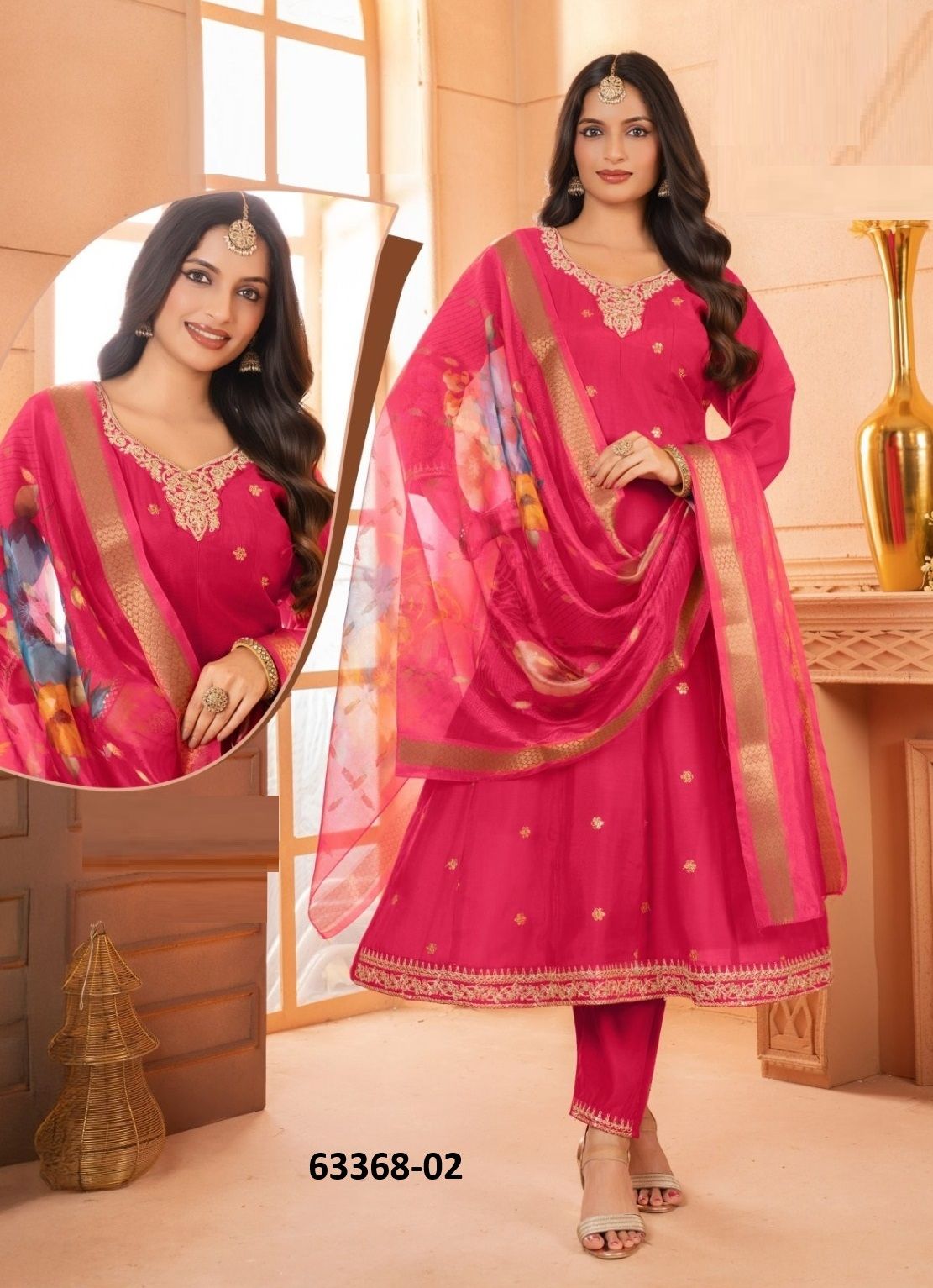 TWISHA - Catalog # 63368 (Set of 6 Readymade Salwar Suits) by Kaya Ahmedabad