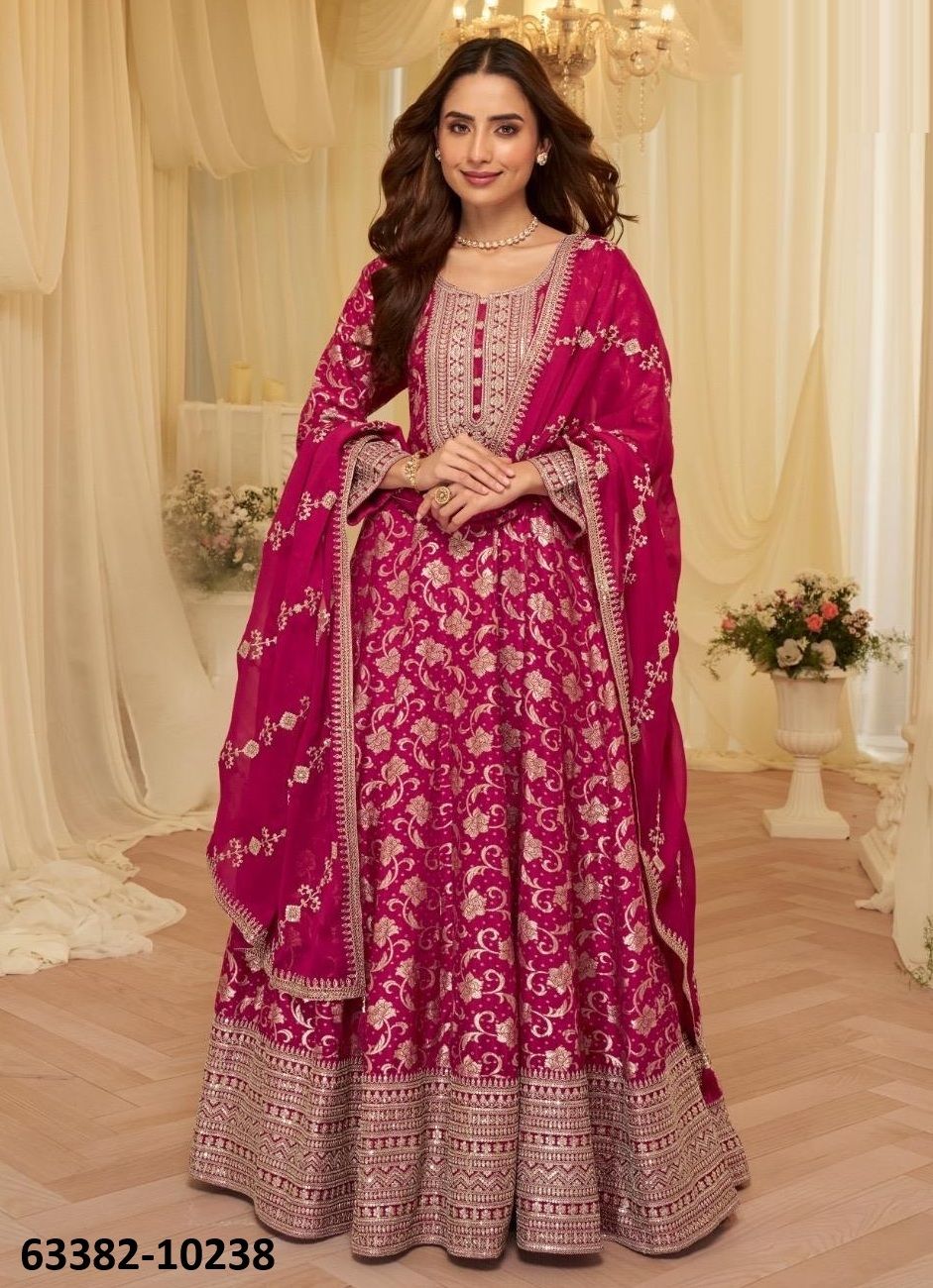 AARADHNA - Catalog # 63382 (Set of 3 Readymade Gowns) by Sayuri Designer AARADHNA - Catalog # 63382 (Set of 3 Readymade Gowns) by Sayuri Designer