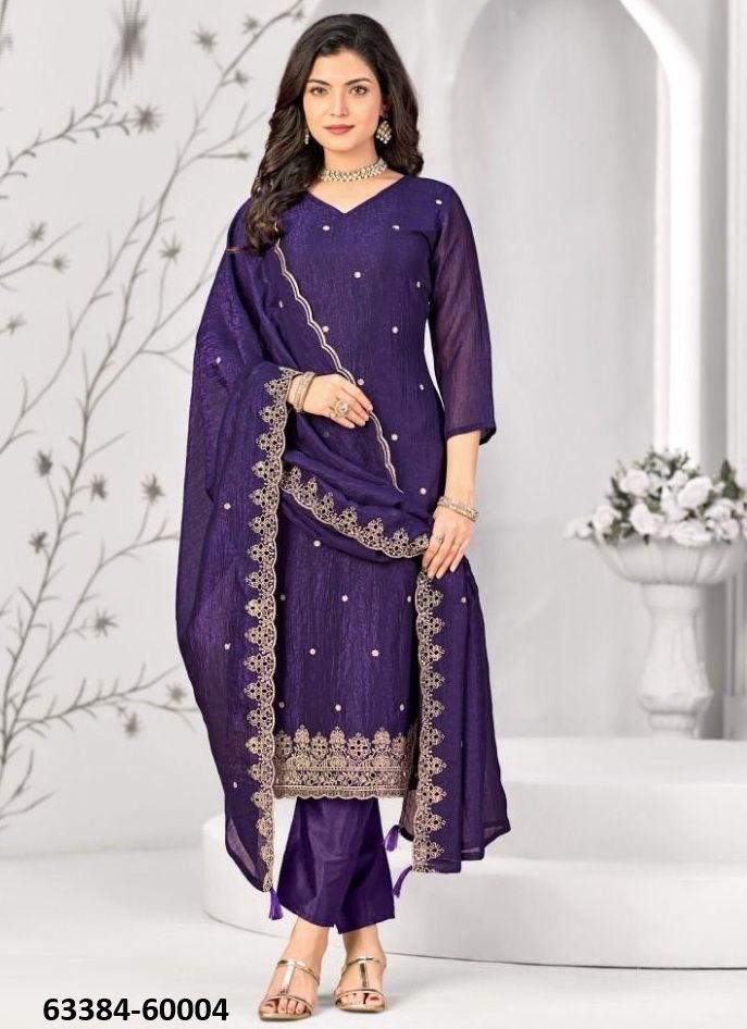 SAMARPITA - Catalog # 63384 (Set of 10 Readymade Salwar Suits) by Amdavadi Fashion