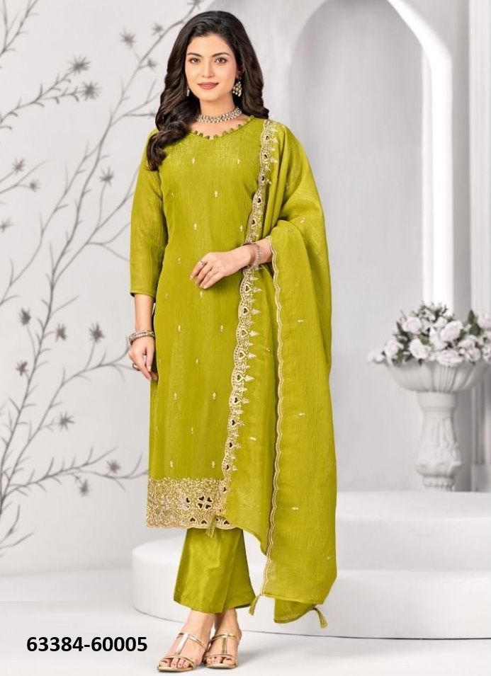 SAMARPITA - Catalog # 63384 (Set of 10 Readymade Salwar Suits) by Amdavadi Fashion