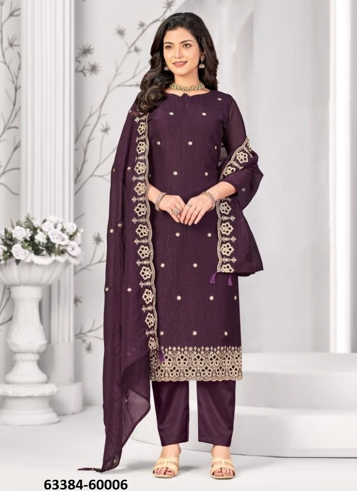 SAMARPITA - Catalog # 63384 (Set of 10 Readymade Salwar Suits) by Amdavadi Fashion