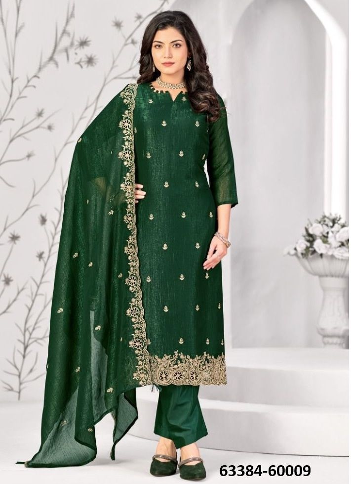 SAMARPITA - Catalog # 63384 (Set of 10 Readymade Salwar Suits) by Amdavadi Fashion