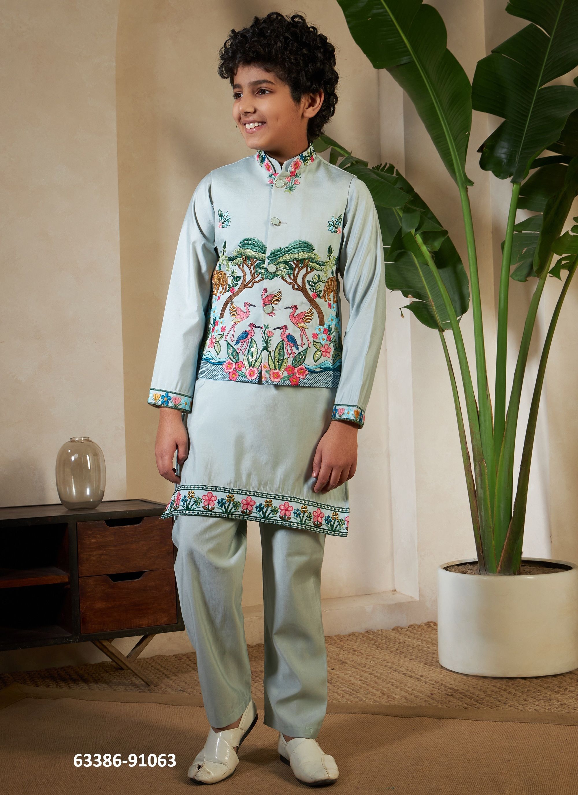 ROYAL VANTARA - Catalog # 63386 (Set of 5 Men's Ethnic Wear) by Desi Muse