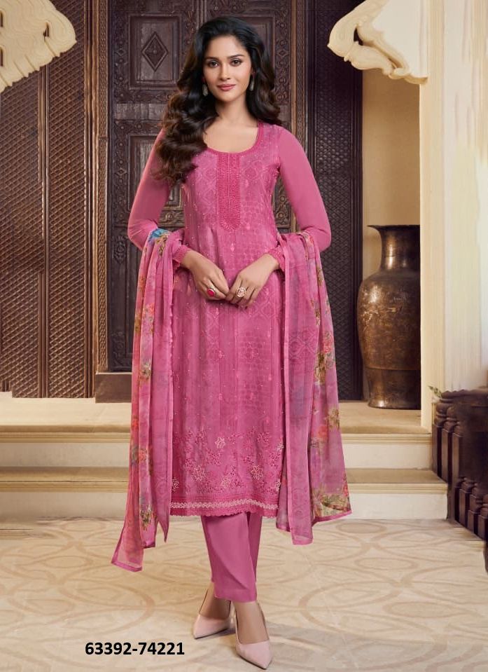 ROYAL CREPE 48 - Catalog # 63392 (Set of 8 Semi-Stitched / Un-Stitched Suits) by Vinay Fashion LLP ROYAL CREPE 48 - Catalog # 63392 (Set of 8 Semi-Stitched / Un-Stitched Suits) by Vinay Fashion LLP