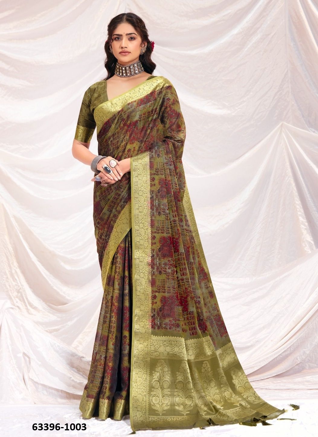 VELORA - Catalog # 63396 (Set of 8 Sarees) by Shubh Shree