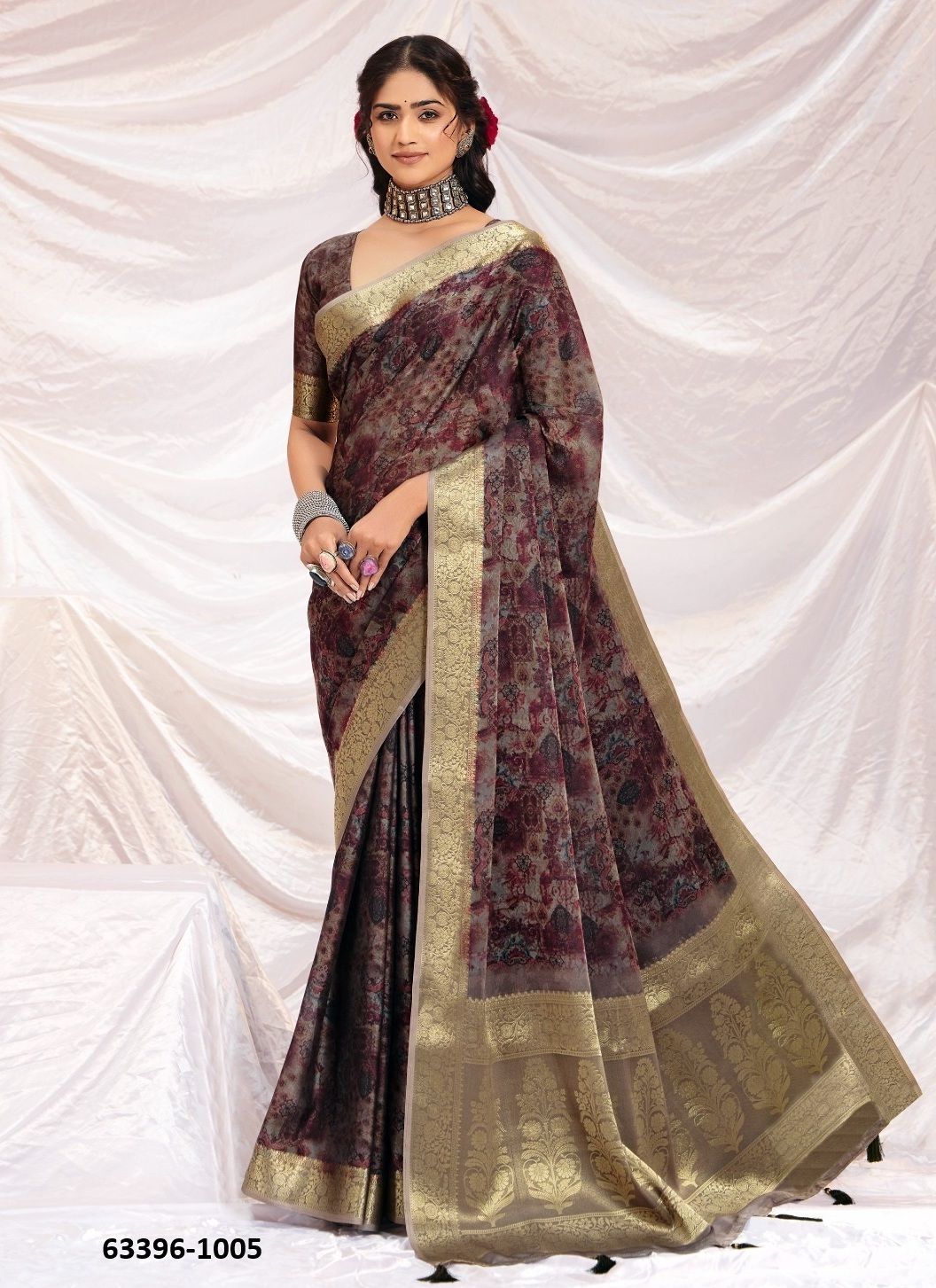 VELORA - Catalog # 63396 (Set of 8 Sarees) by Shubh Shree