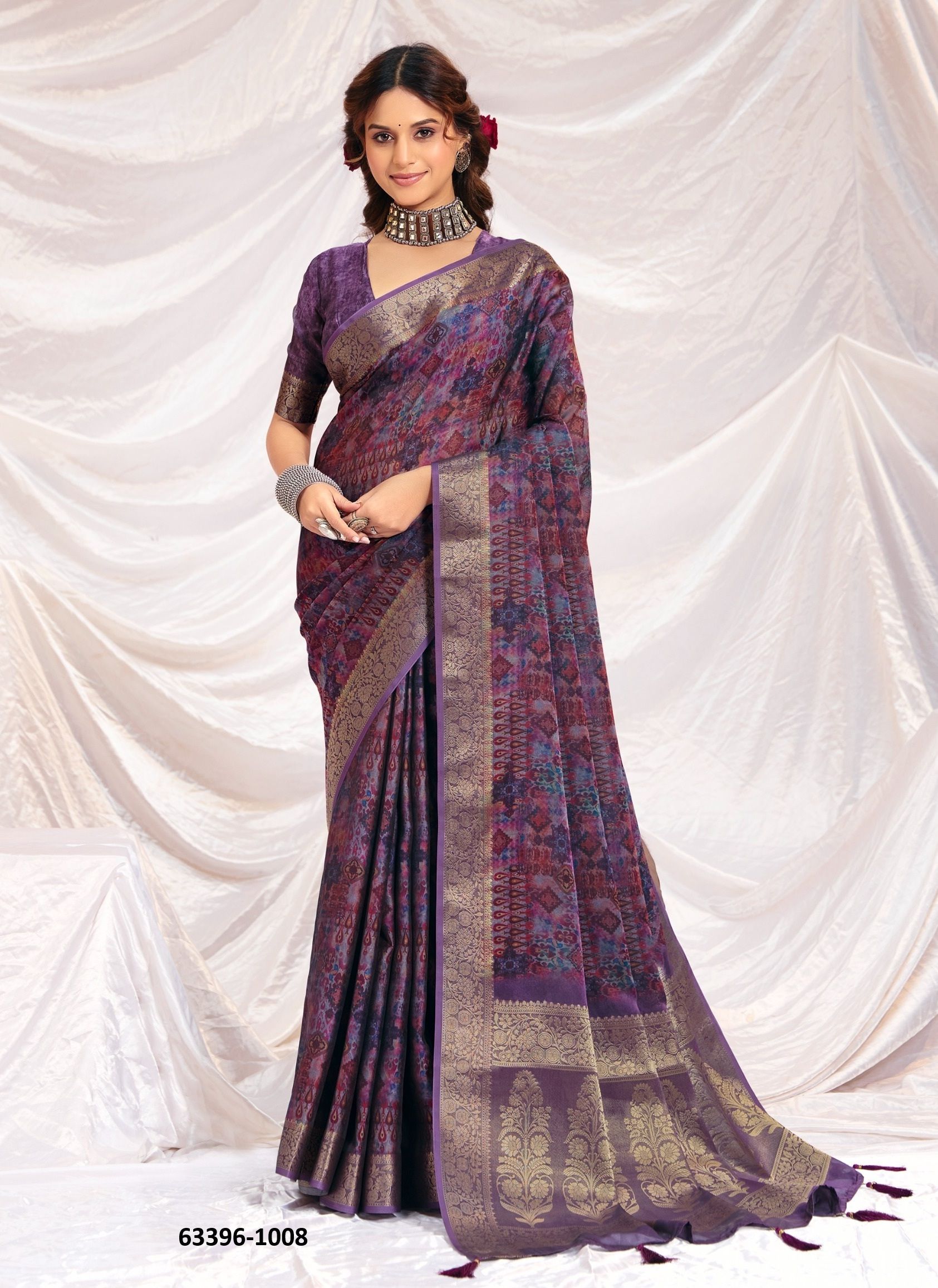 VELORA - Catalog # 63396 (Set of 8 Sarees) by Shubh Shree