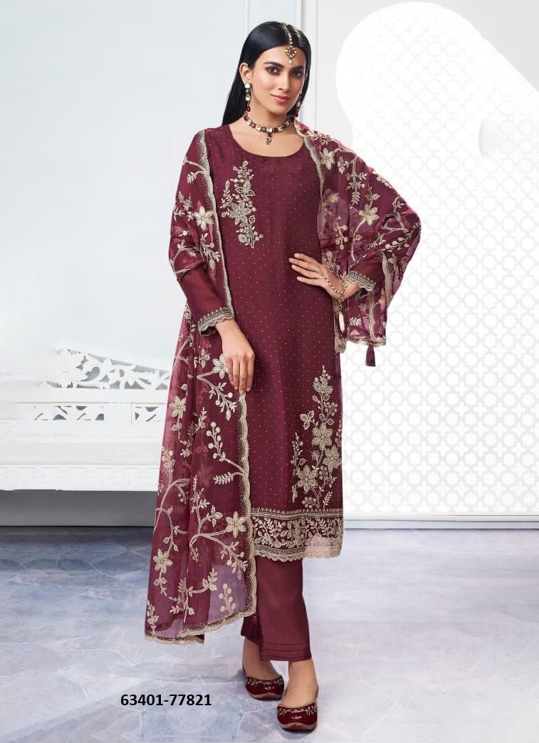 SAJAWAT - Catalog # 63401 (Set of 5 Semi-Stitched / Un-Stitched Suits) by Vinay Fashion LLP SAJAWAT - Catalog # 63401 (Set of 5 Semi-Stitched / Un-Stitched Suits) by Vinay Fashion LLP