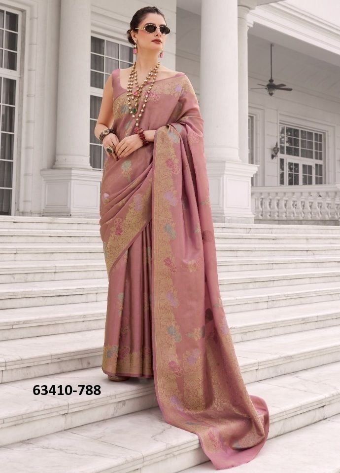 KOPER SILK - Catalog # 63410 (Set of 5 Sarees) by Desi Muse KOPER SILK - Catalog # 63410 (Set of 5 Sarees) by Desi Muse