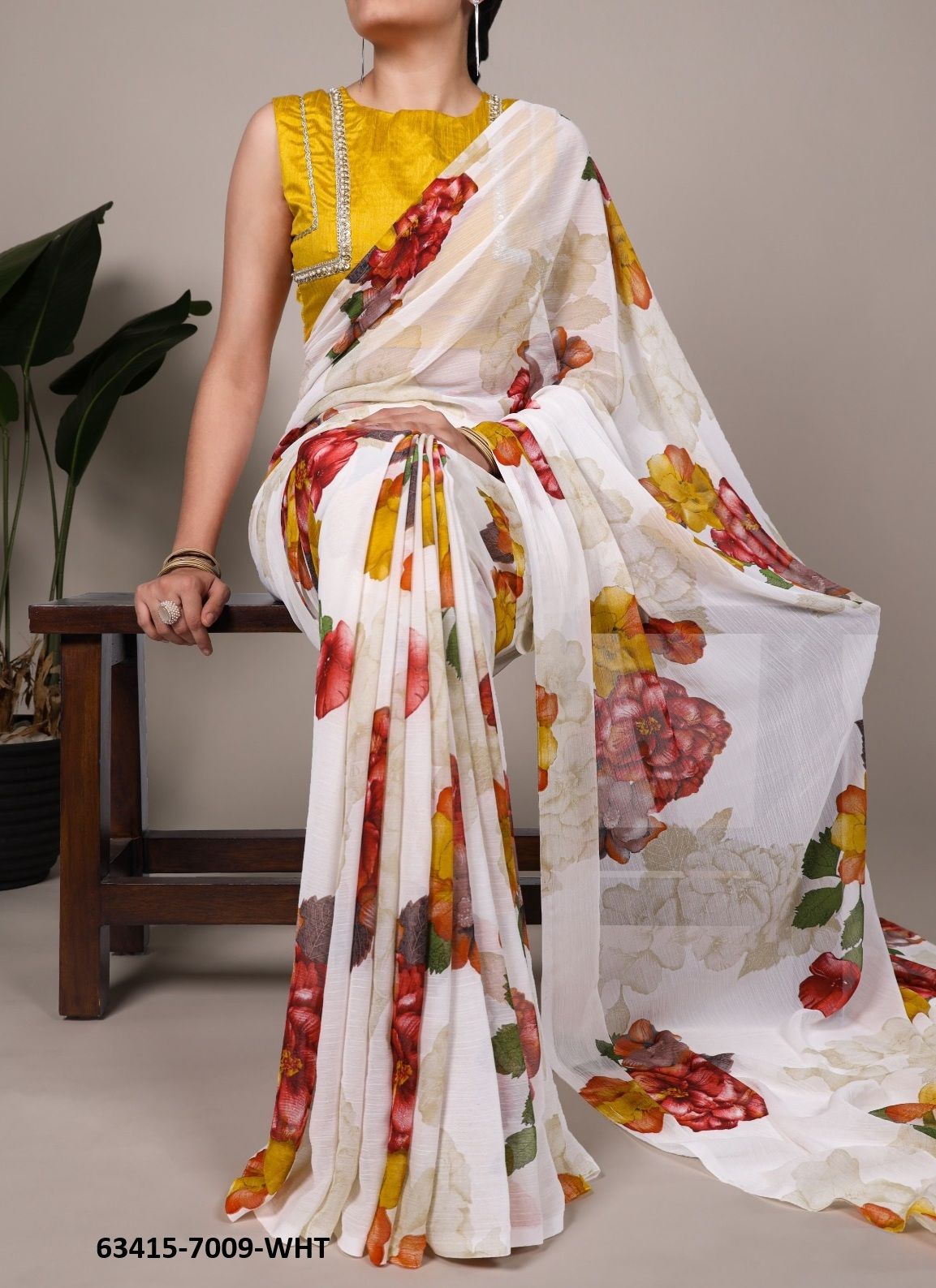 SERIES 7009 - Catalog # 63415 (Set of 4 Sarees) by Semad Styles SERIES 7009 - Catalog # 63415 (Set of 4 Sarees) by Semad Styles