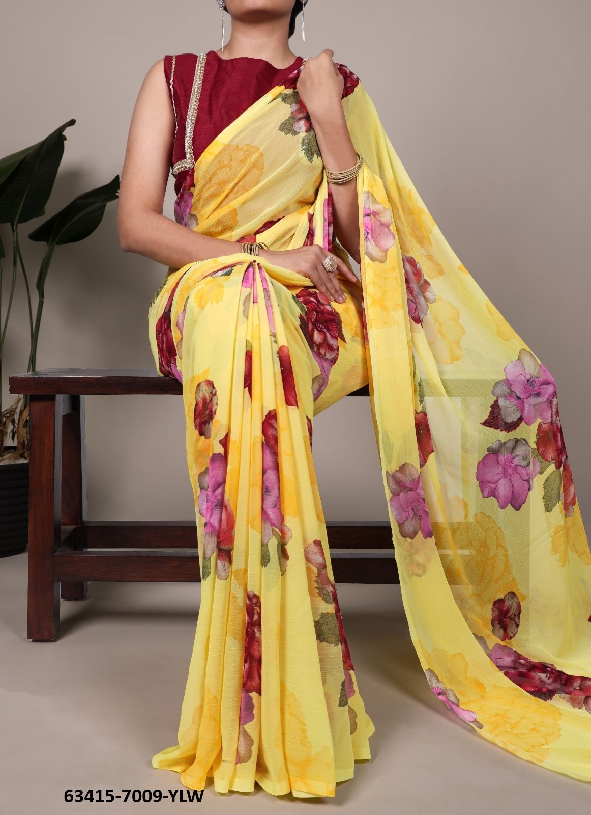 SERIES 7009 - Catalog # 63415 (Set of 4 Sarees) by Semad Styles SERIES 7009 - Catalog # 63415 (Set of 4 Sarees) by Semad Styles