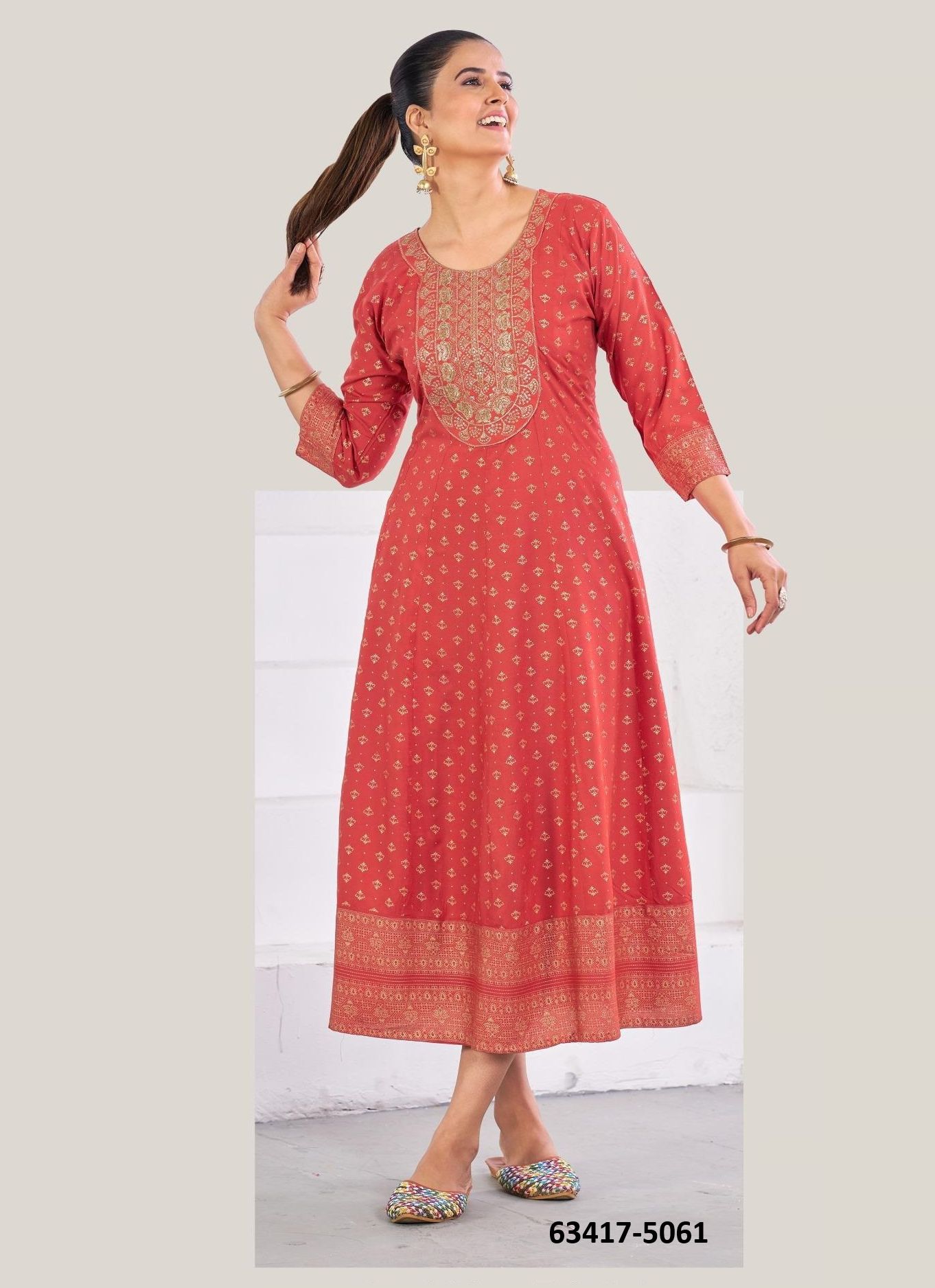 WOMANIYA PRO - Catalog # 63417 (Set of 6 Readymade Women's Kurtis / Tops) by Blue Hills WOMANIYA PRO - Catalog # 63417 (Set of 6 Readymade Women's Kurtis / Tops) by Blue Hills