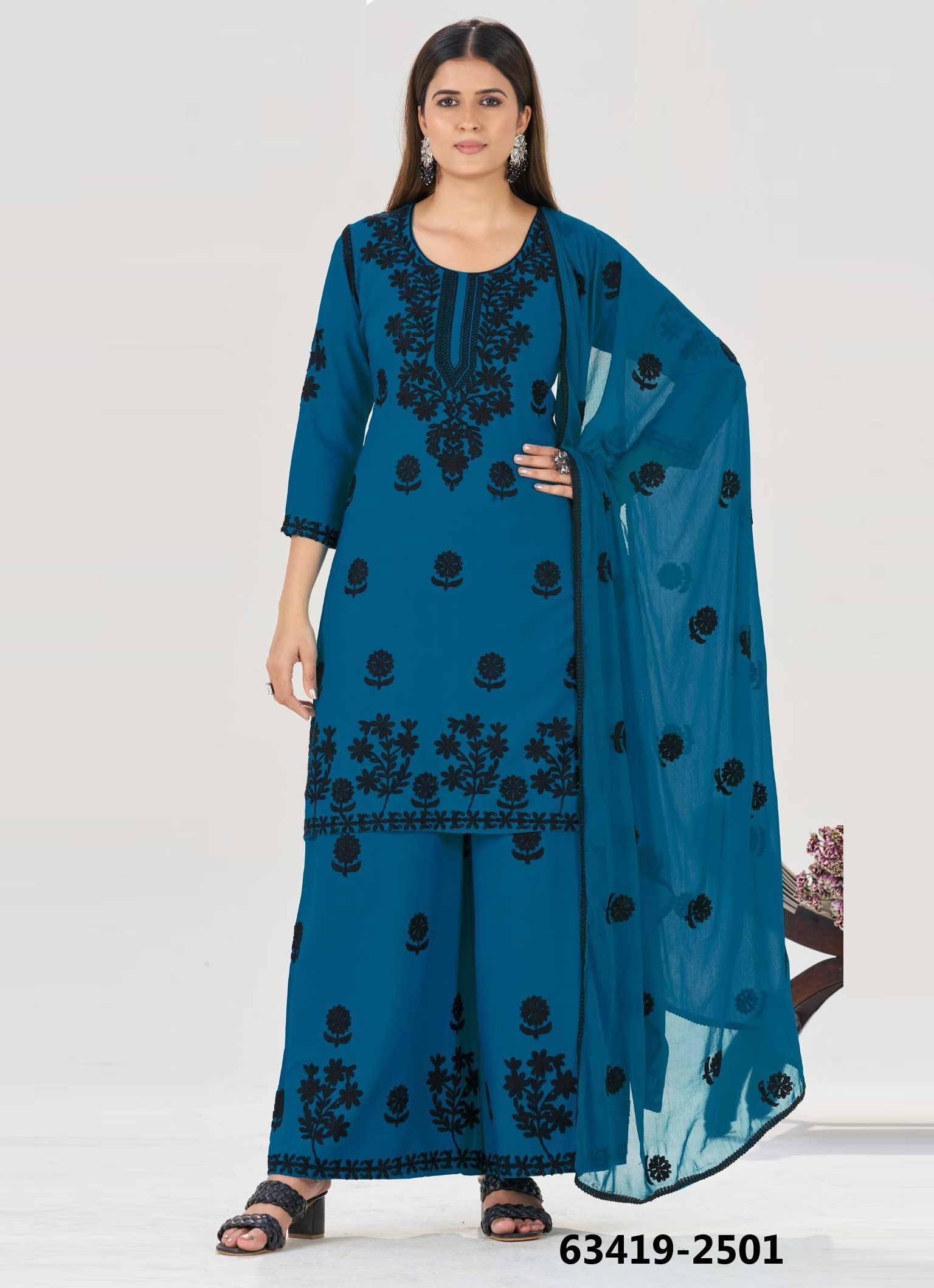 BLACK BUNNY 25 - Catalog # 63419 (Set of 4 Readymade Salwar Suits) by Blue Hills BLACK BUNNY 25 - Catalog # 63419 (Set of 4 Readymade Salwar Suits) by Blue Hills