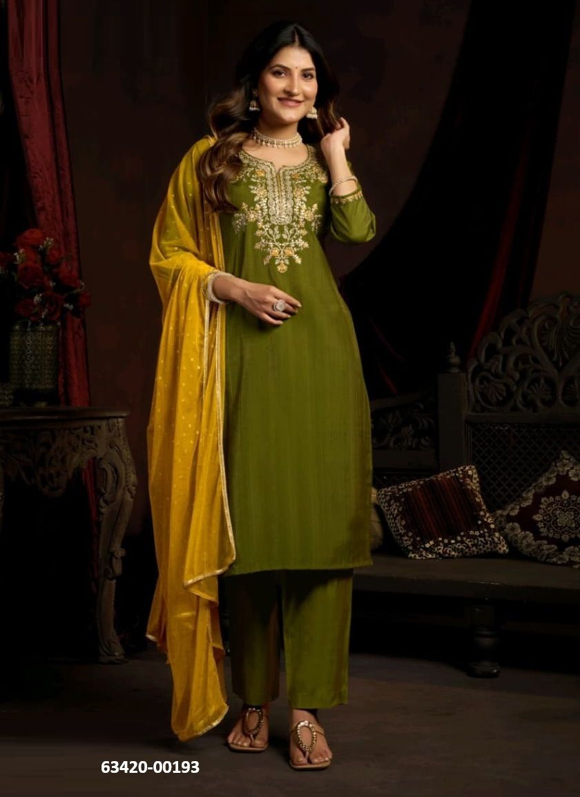 NAAZ - Catalog # 63420 (Set of 6 Readymade Salwar Suits) by Meher NAAZ - Catalog # 63420 (Set of 6 Readymade Salwar Suits) by Meher