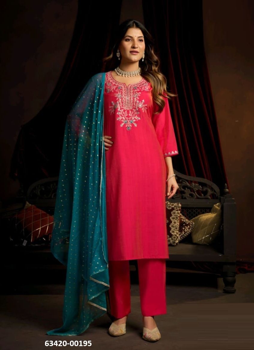 NAAZ - Catalog # 63420 (Set of 6 Readymade Salwar Suits) by Meher NAAZ - Catalog # 63420 (Set of 6 Readymade Salwar Suits) by Meher