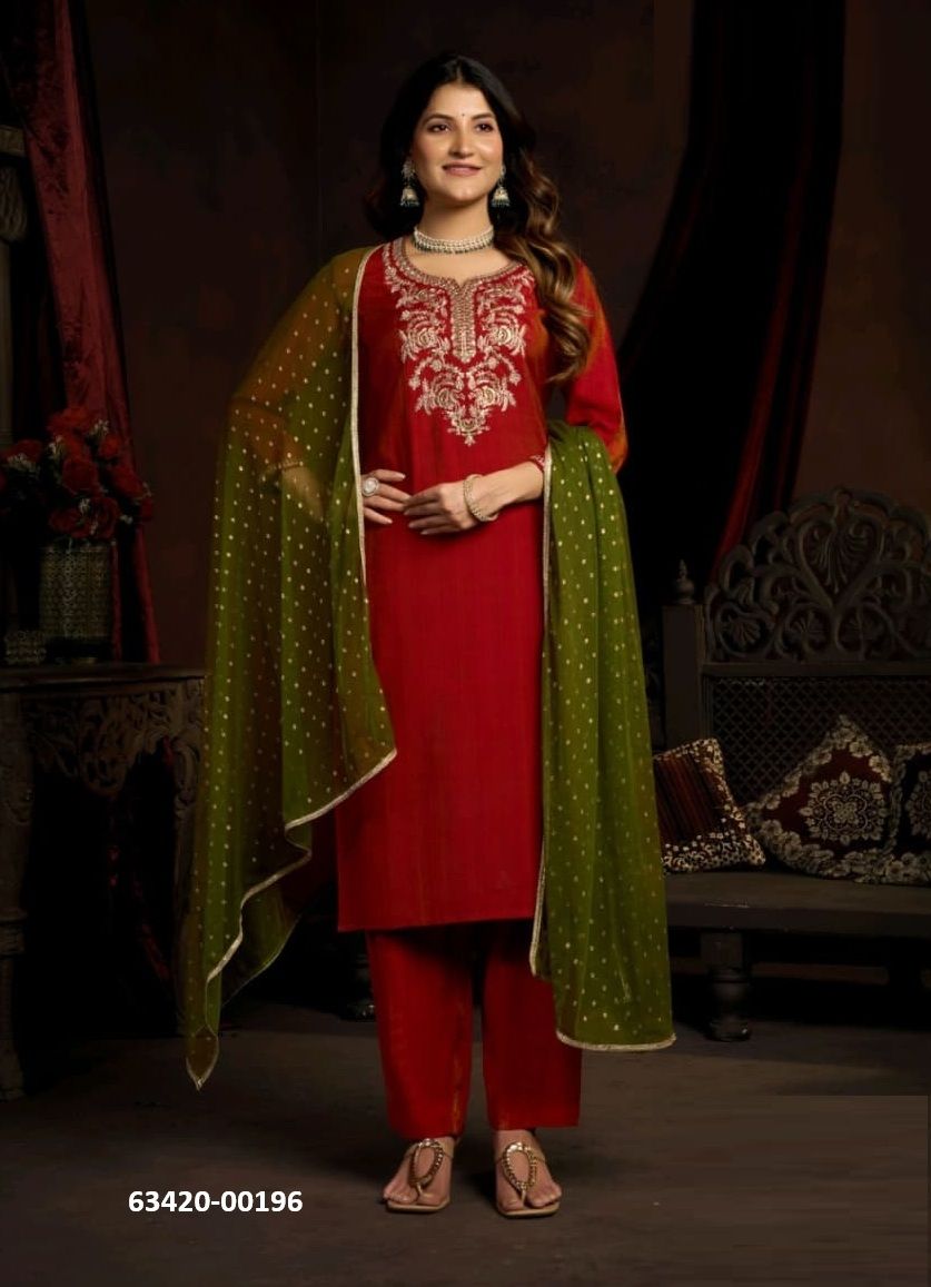 NAAZ - Catalog # 63420 (Set of 6 Readymade Salwar Suits) by Meher NAAZ - Catalog # 63420 (Set of 6 Readymade Salwar Suits) by Meher