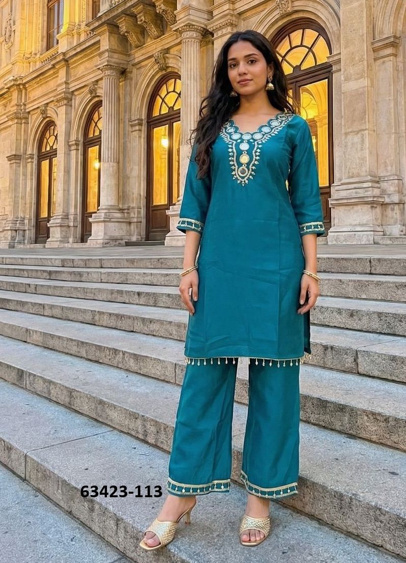 KRISHIVA - Catalog # 63423 (Set of 6 Tops With Bottoms) by Meher