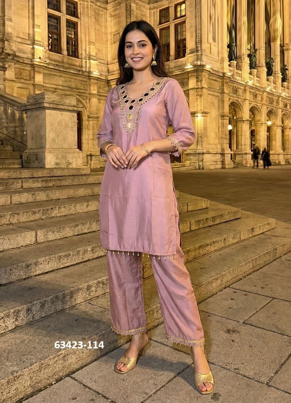 KRISHIVA - Catalog # 63423 (Set of 6 Tops With Bottoms) by Meher