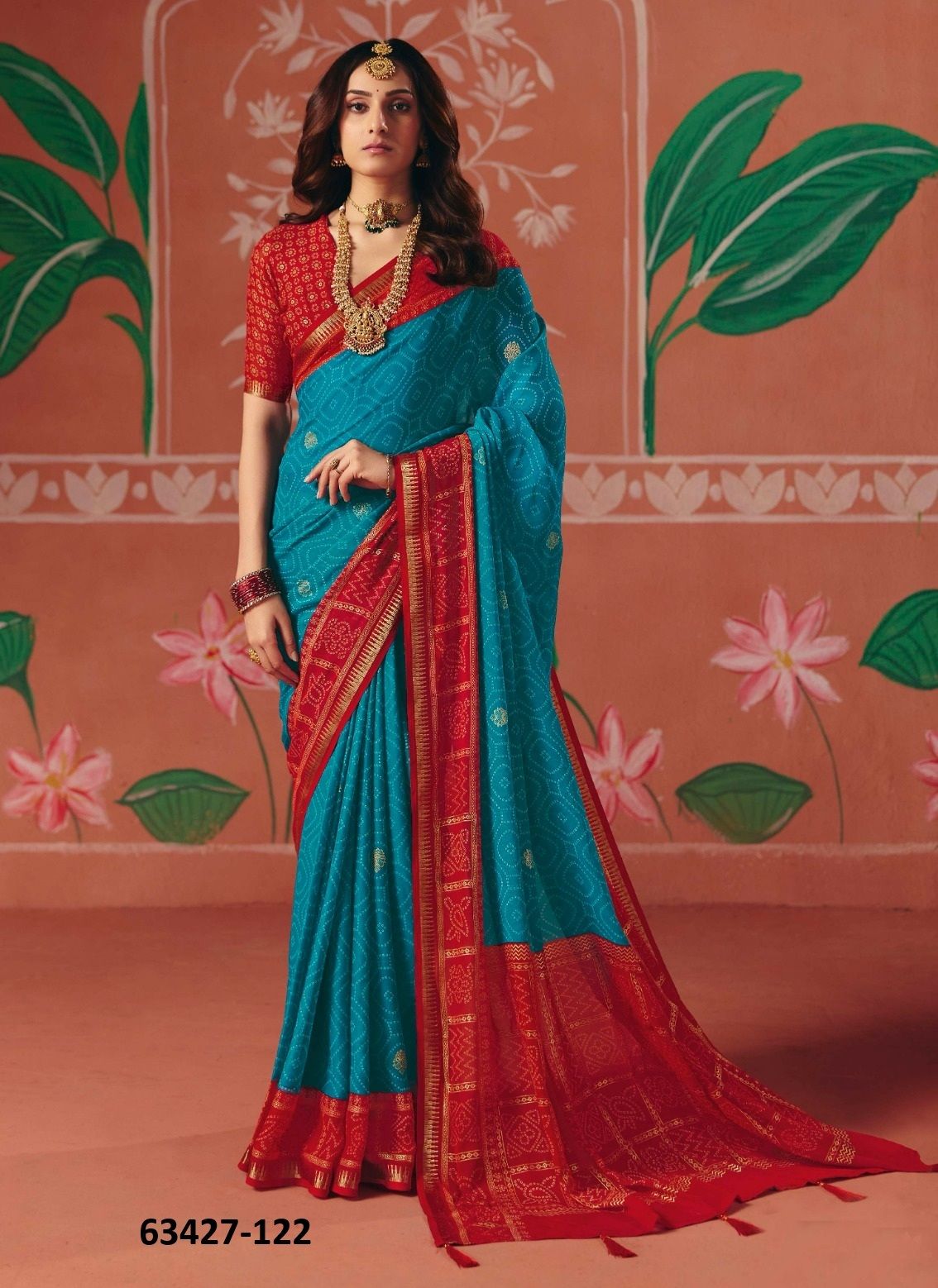 PACHEDI - Catalog # 63427 (Set of 6 Sarees) by Shubh Shree PACHEDI - Catalog # 63427 (Set of 6 Sarees) by Shubh Shree
