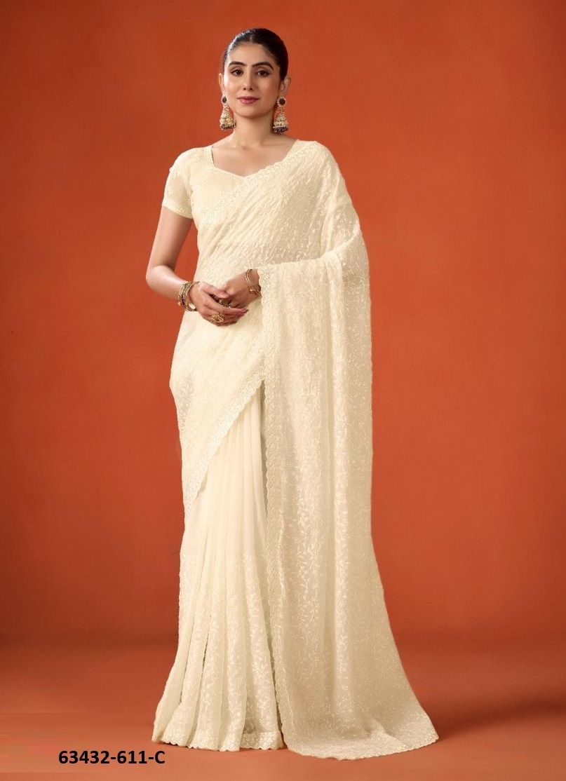 SERIES 611 - Catalog # 63432 (Set of 7 Sarees) by Semad Styles SERIES 611 - Catalog # 63432 (Set of 7 Sarees) by Semad Styles
