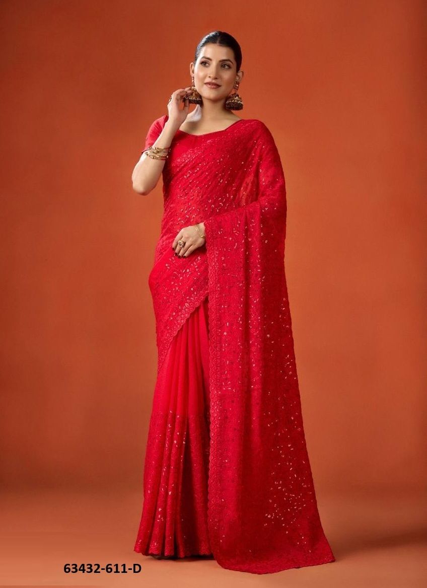 SERIES 611 - Catalog # 63432 (Set of 7 Sarees) by Semad Styles SERIES 611 - Catalog # 63432 (Set of 7 Sarees) by Semad Styles