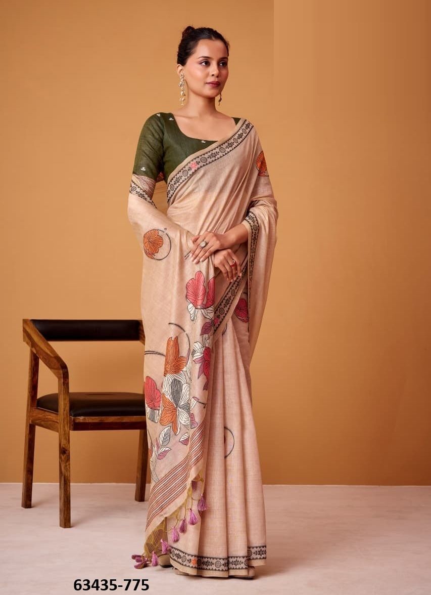 SILVER PEARLS - Catalog # 63435 (Set of 6 Sarees) by Semad Styles SILVER PEARLS - Catalog # 63435 (Set of 6 Sarees) by Semad Styles