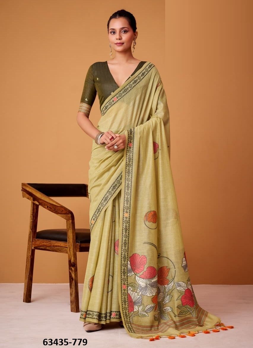 SILVER PEARLS - Catalog # 63435 (Set of 6 Sarees) by Semad Styles SILVER PEARLS - Catalog # 63435 (Set of 6 Sarees) by Semad Styles