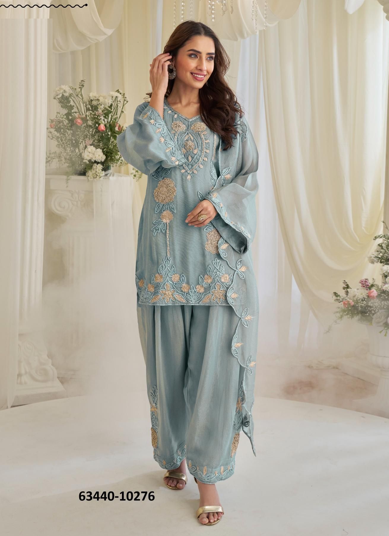 KAJAL - Catalog # 63440 (Set of 5 Readymade Salwar Suits) by Sayuri Designer