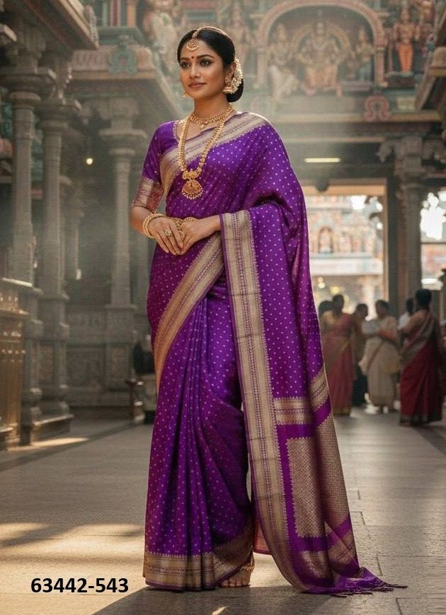 BINDIA - Catalog # 63442 (Set of 4 Sarees) by Semad Styles