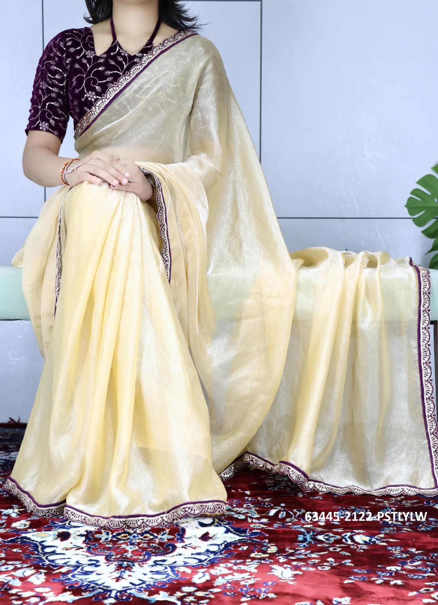 SERIES 2122 - Catalog # 63445 (Set of 4 Sarees) by Desi Muse SERIES 2122 - Catalog # 63445 (Set of 4 Sarees) by Desi Muse