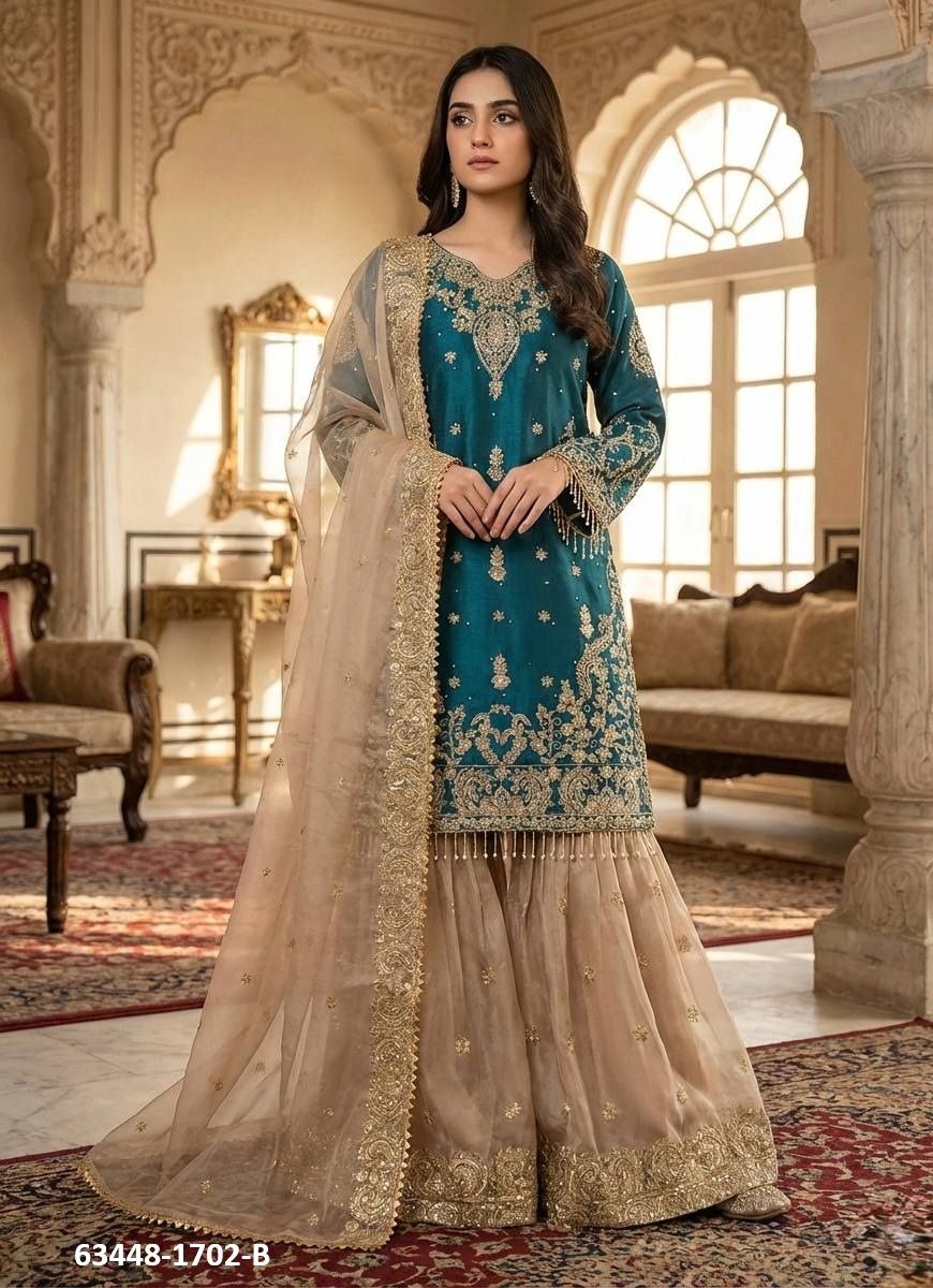 SERIES 1702 - Catalog # 63448 (Set of 2 Readymade Salwar Suits) by Jagraasa SERIES 1702 - Catalog # 63448 (Set of 2 Readymade Salwar Suits) by Jagraasa
