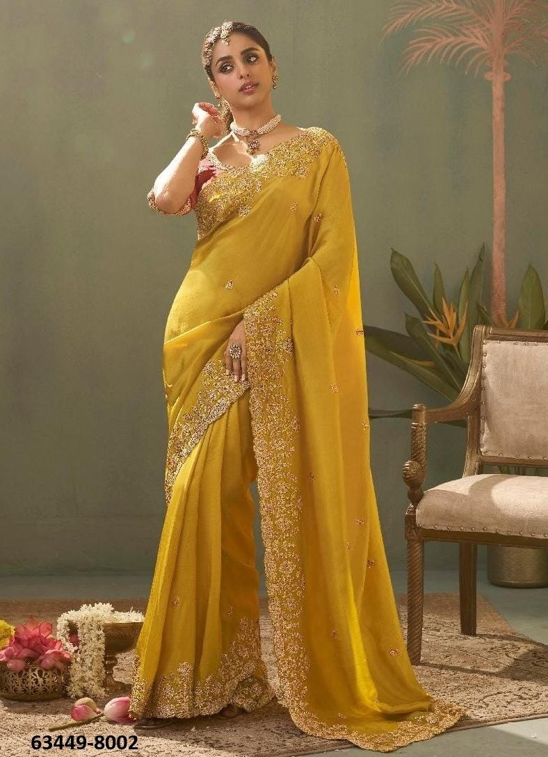 KAASH SILK - Catalog # 63449 (Set of 6 Sarees) by Kira Fashion