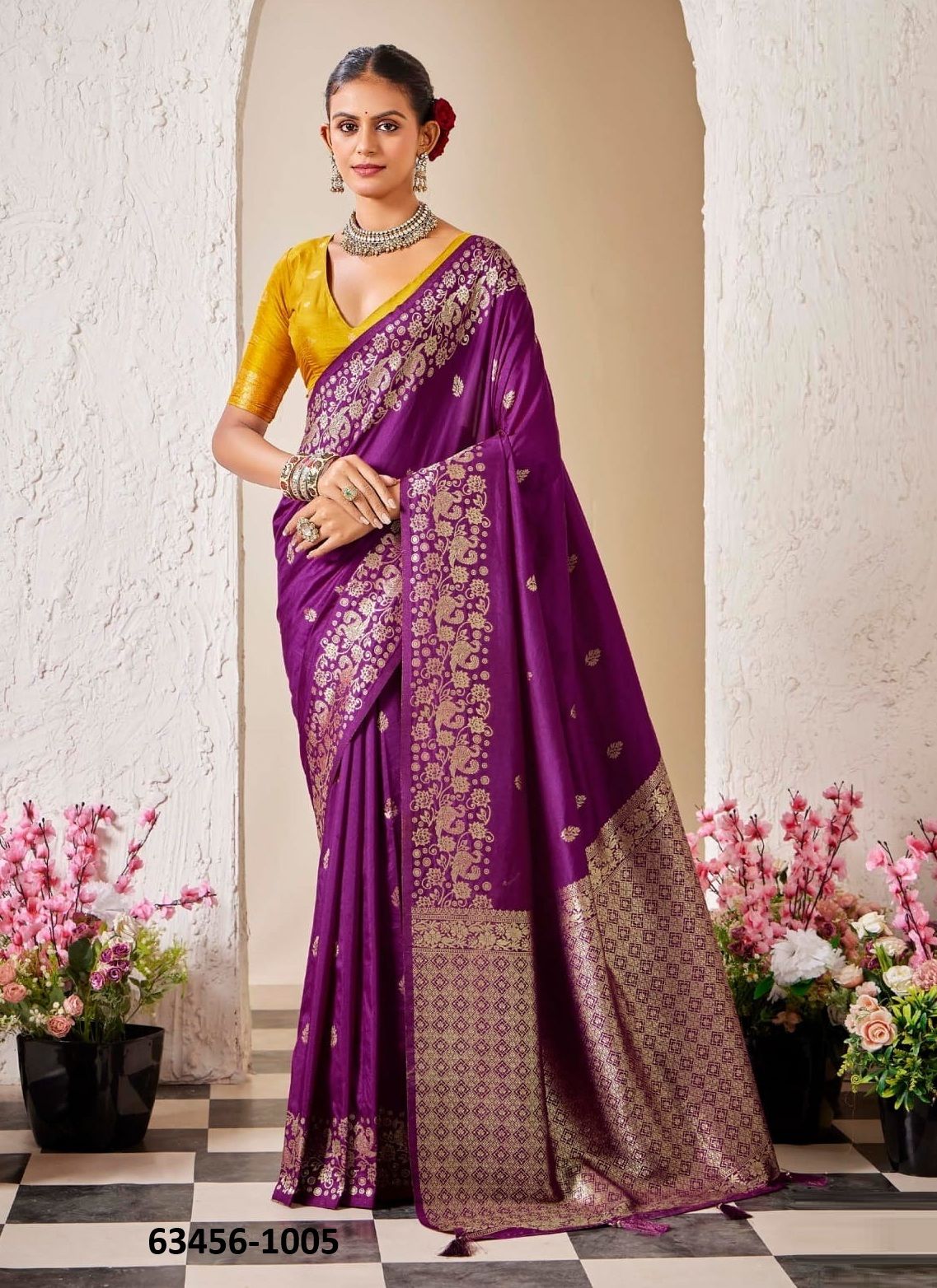 KASHIRA SILK - Catalog # 63456 (Set of 9 Sarees) by Shubh Shree
