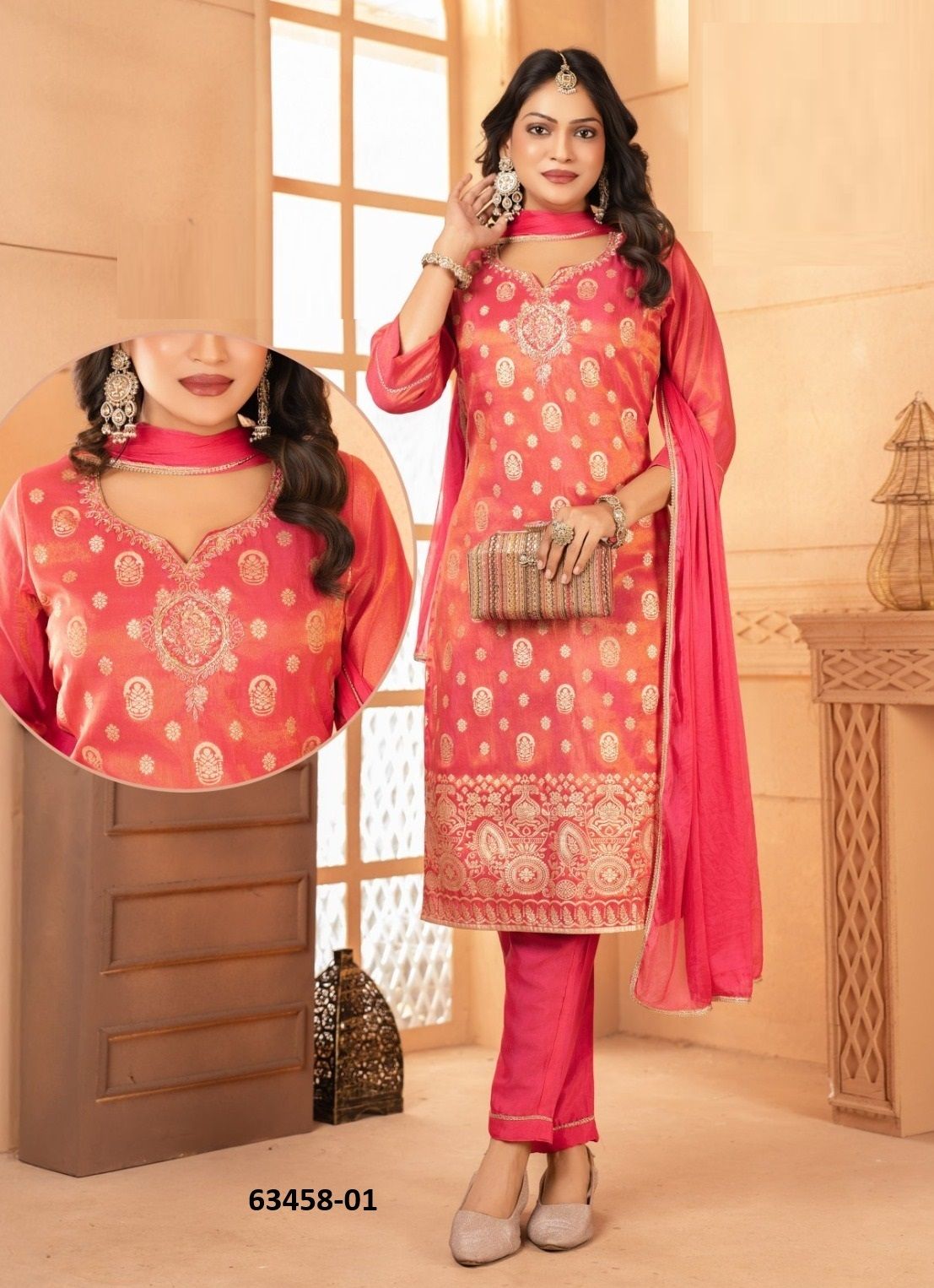ALKA - Catalog # 63458 (Set of 5 Readymade Salwar Suits) by Kaya Ahmedabad ALKA - Catalog # 63458 (Set of 5 Readymade Salwar Suits) by Kaya Ahmedabad