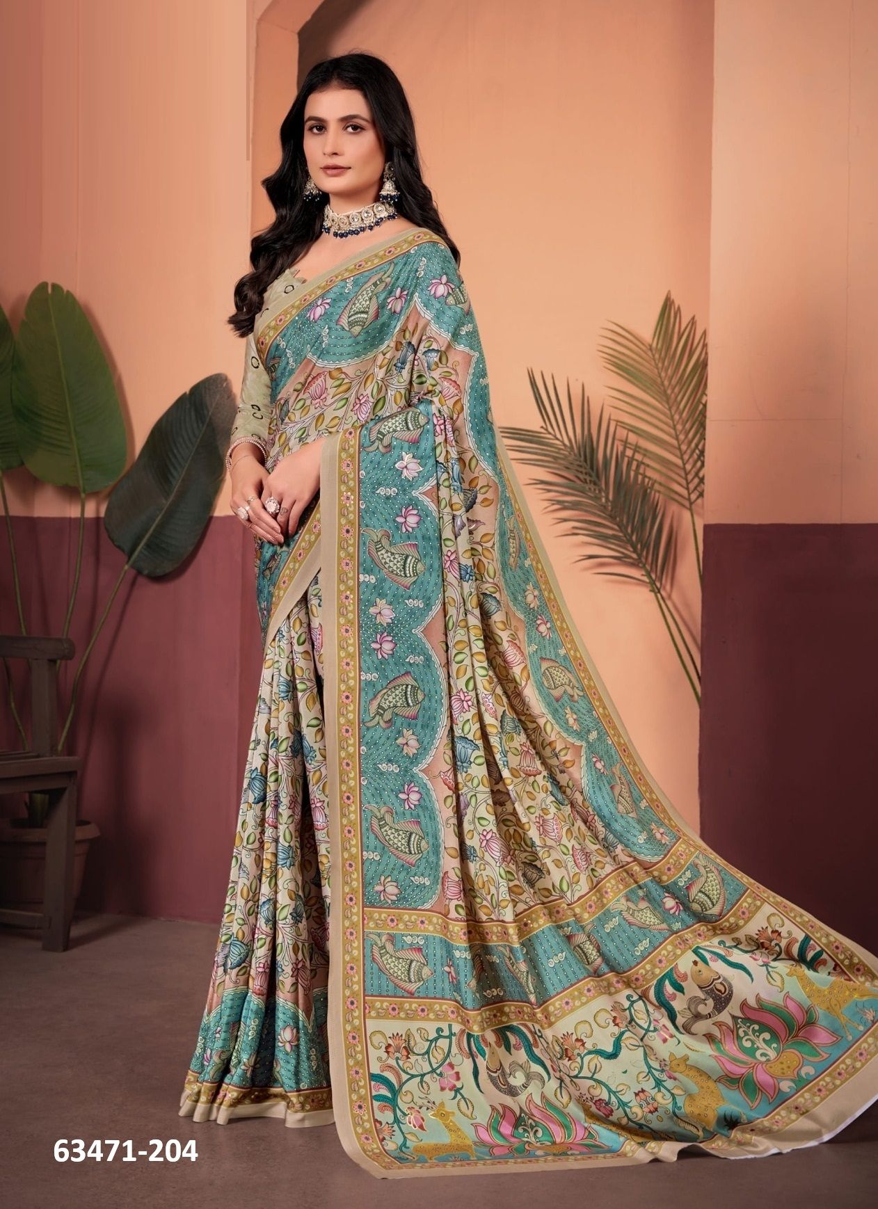 IBIZZA - Catalog # 63471 (Set of 13 Sarees) by Semad Styles