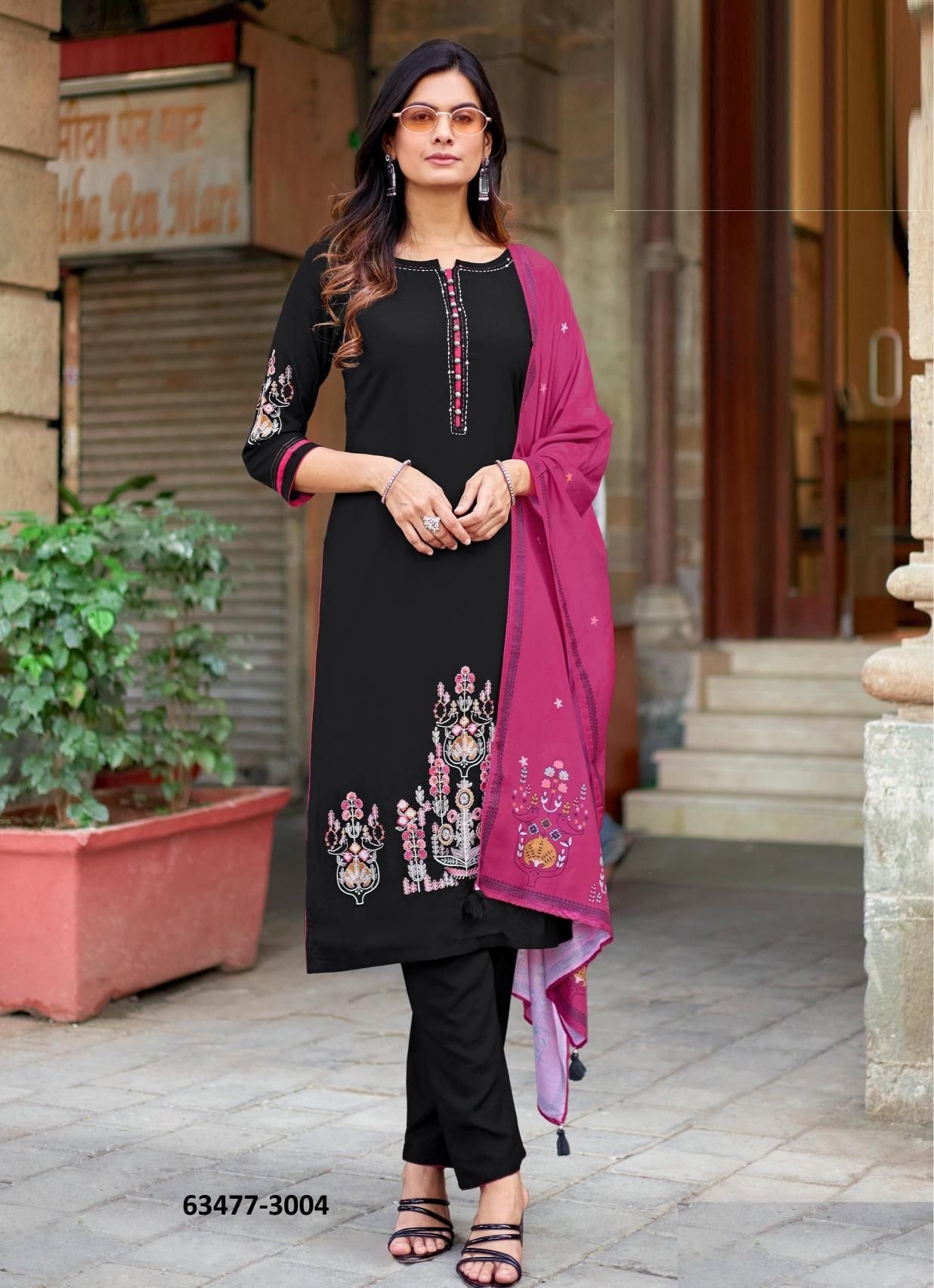 KALAMAY - Catalog # 63477 (Set of 6 Readymade Salwar Suits) by Mittoo KALAMAY - Catalog # 63477 (Set of 6 Readymade Salwar Suits) by Mittoo