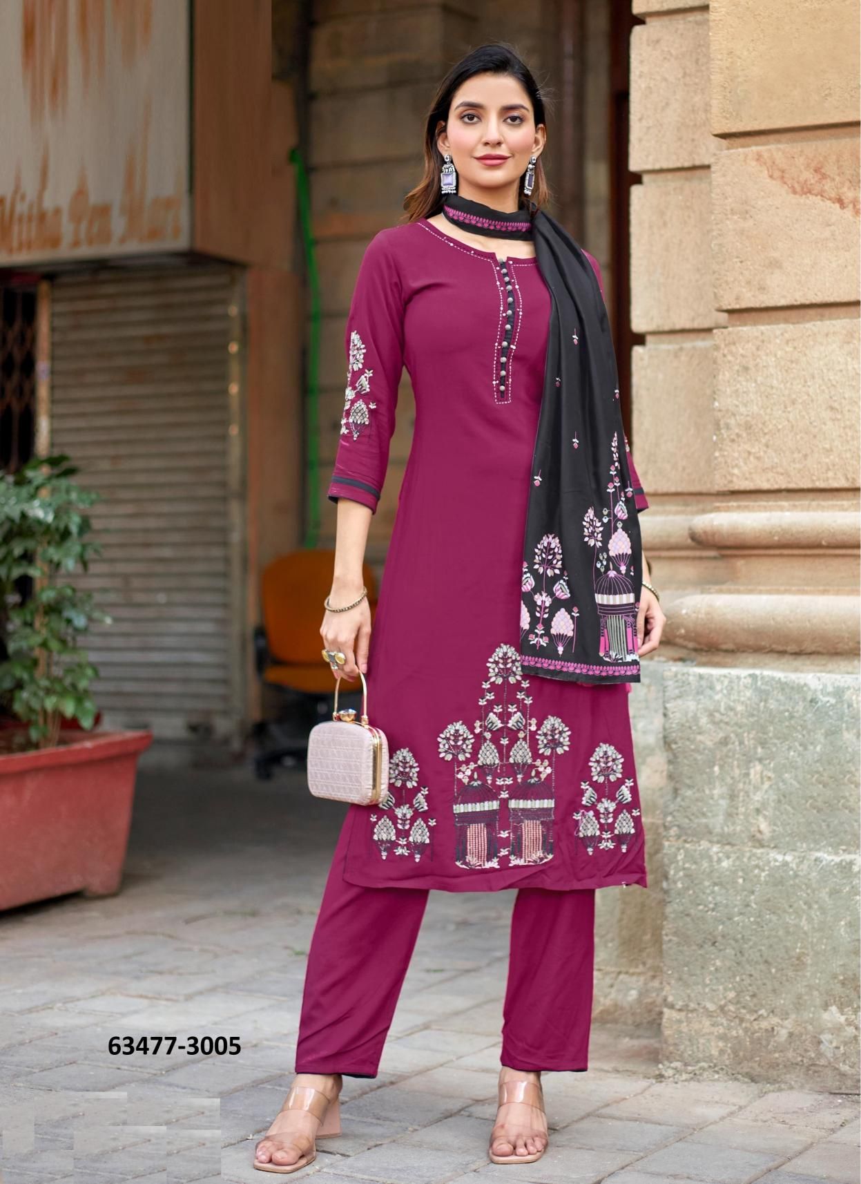 KALAMAY - Catalog # 63477 (Set of 6 Readymade Salwar Suits) by Mittoo KALAMAY - Catalog # 63477 (Set of 6 Readymade Salwar Suits) by Mittoo