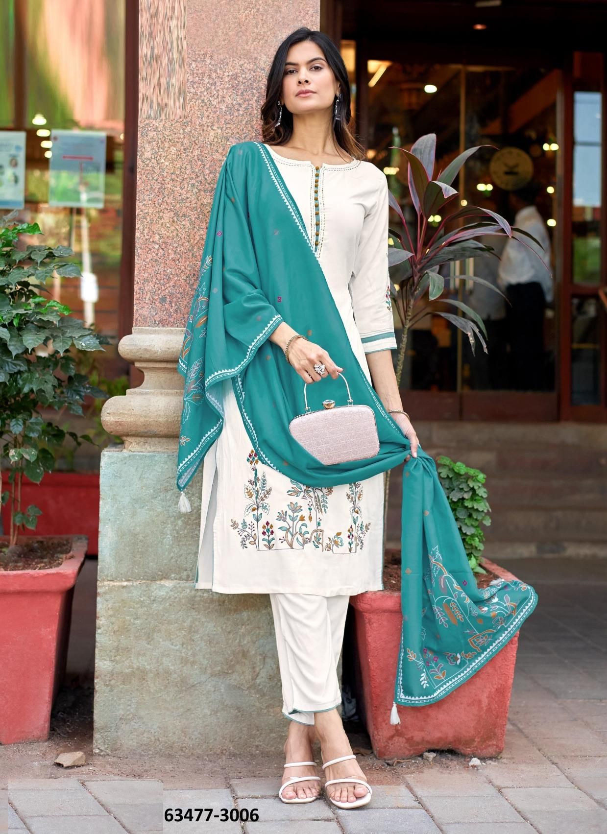 KALAMAY - Catalog # 63477 (Set of 6 Readymade Salwar Suits) by Mittoo KALAMAY - Catalog # 63477 (Set of 6 Readymade Salwar Suits) by Mittoo