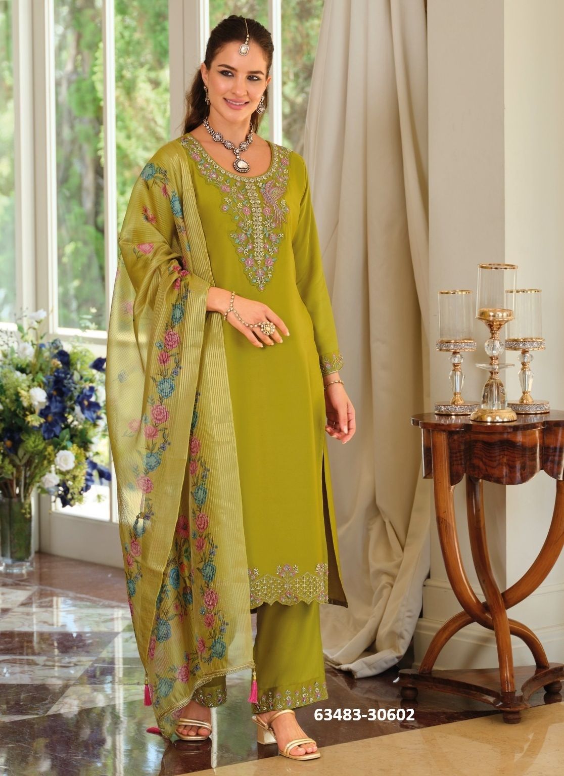 JENNIFER - Catalog # 63483 (Set of 4 Readymade Salwar Suits) by Lily & Lali JENNIFER - Catalog # 63483 (Set of 4 Readymade Salwar Suits) by Lily & Lali