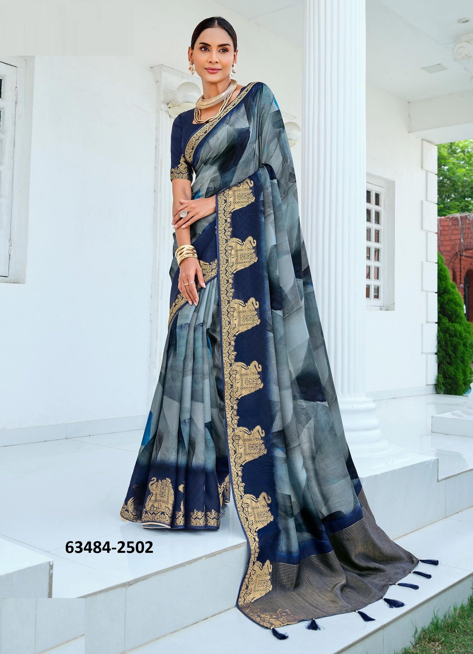JALVIKA - Catalog # 63484 (Set of 9 Sarees) by Joh Rivaaj