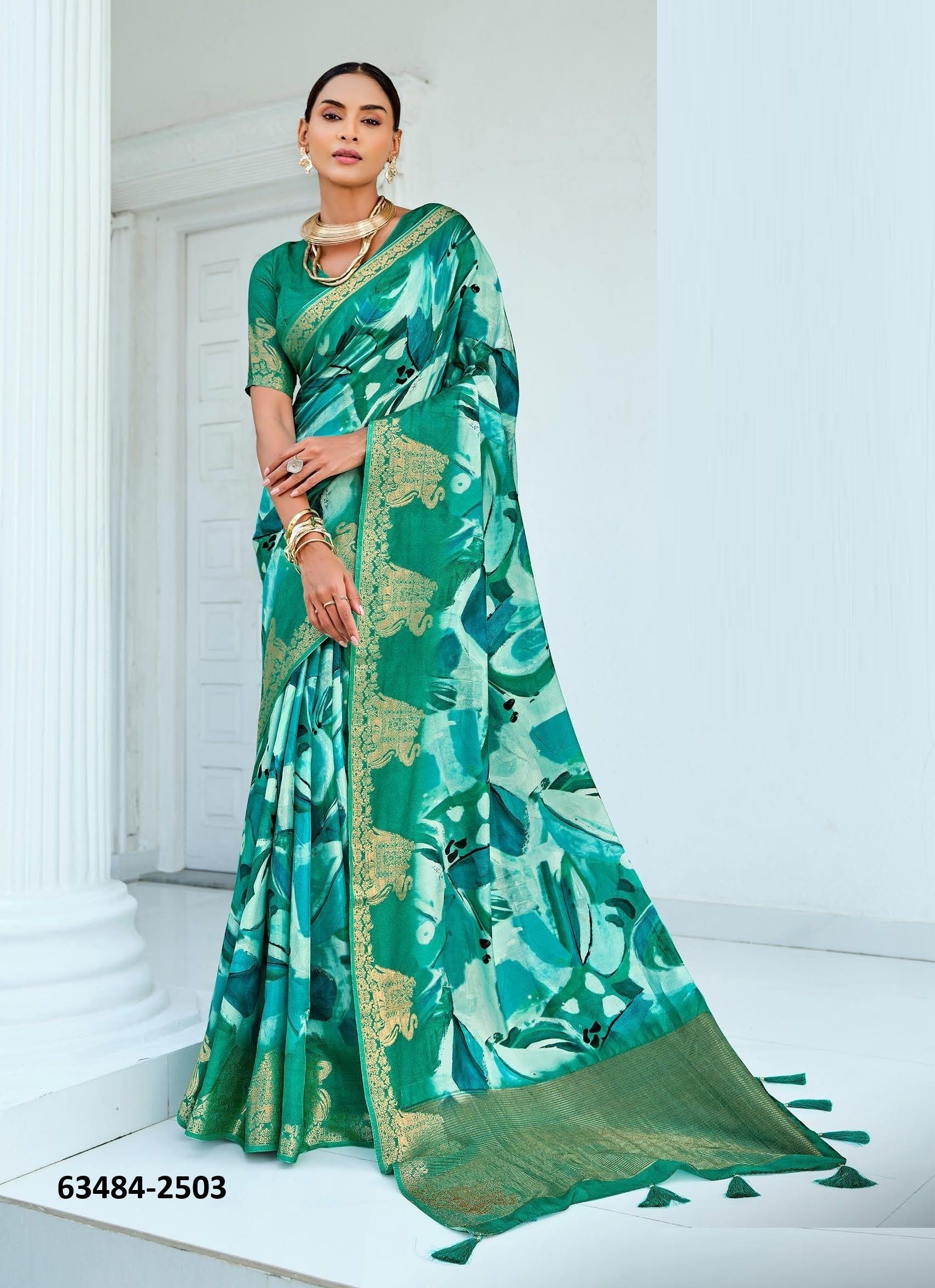 JALVIKA - Catalog # 63484 (Set of 9 Sarees) by Joh Rivaaj