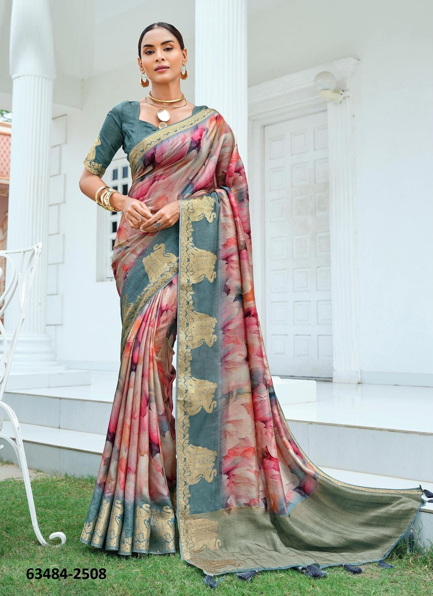 JALVIKA - Catalog # 63484 (Set of 9 Sarees) by Joh Rivaaj