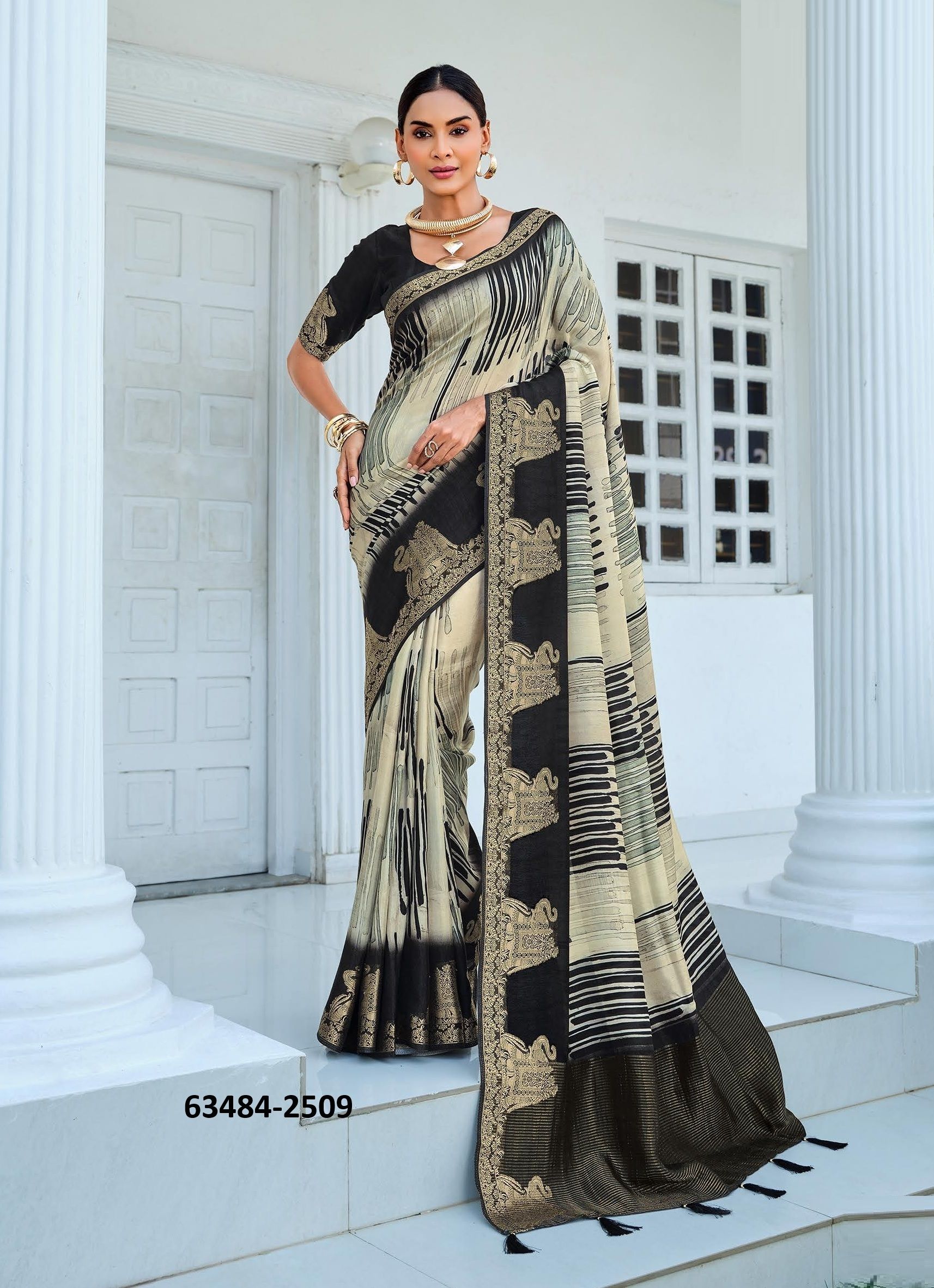 JALVIKA - Catalog # 63484 (Set of 9 Sarees) by Joh Rivaaj