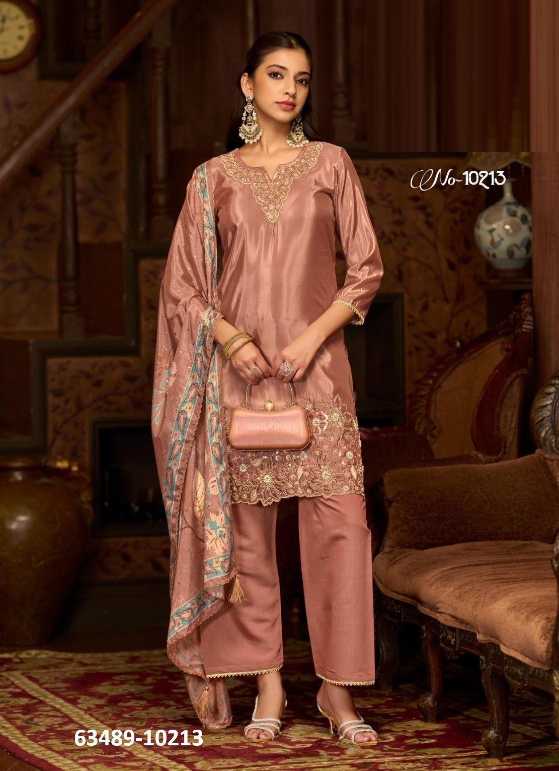 PEARL - Catalog # 63489 (Set of 4 Readymade Salwar Suits) by Rangoon PEARL - Catalog # 63489 (Set of 4 Readymade Salwar Suits) by Rangoon