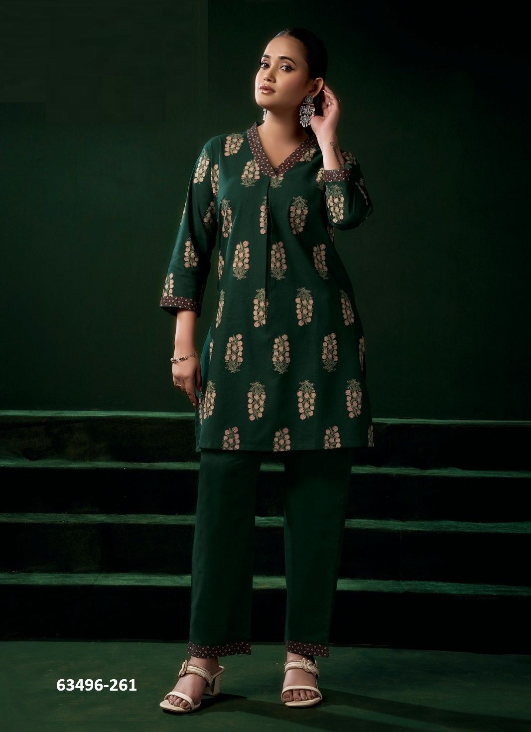 RANGAT - Catalog # 63496 (Set of 6 Tops With Bottoms) by Meher