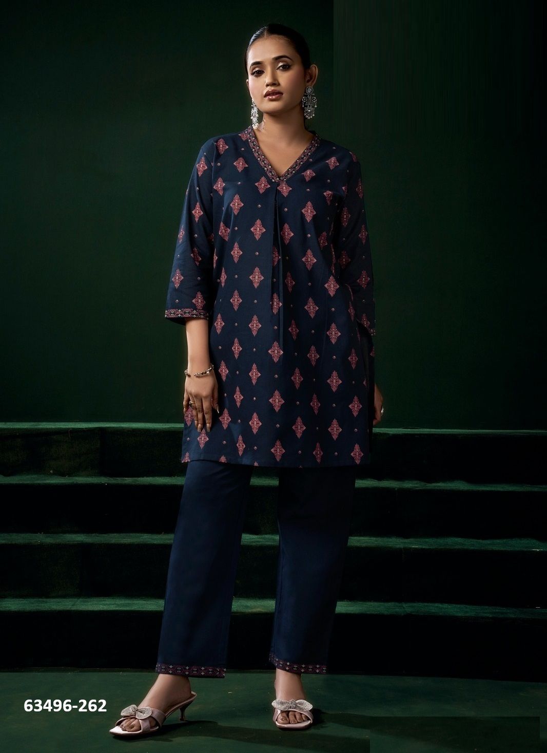 RANGAT - Catalog # 63496 (Set of 6 Tops With Bottoms) by Meher