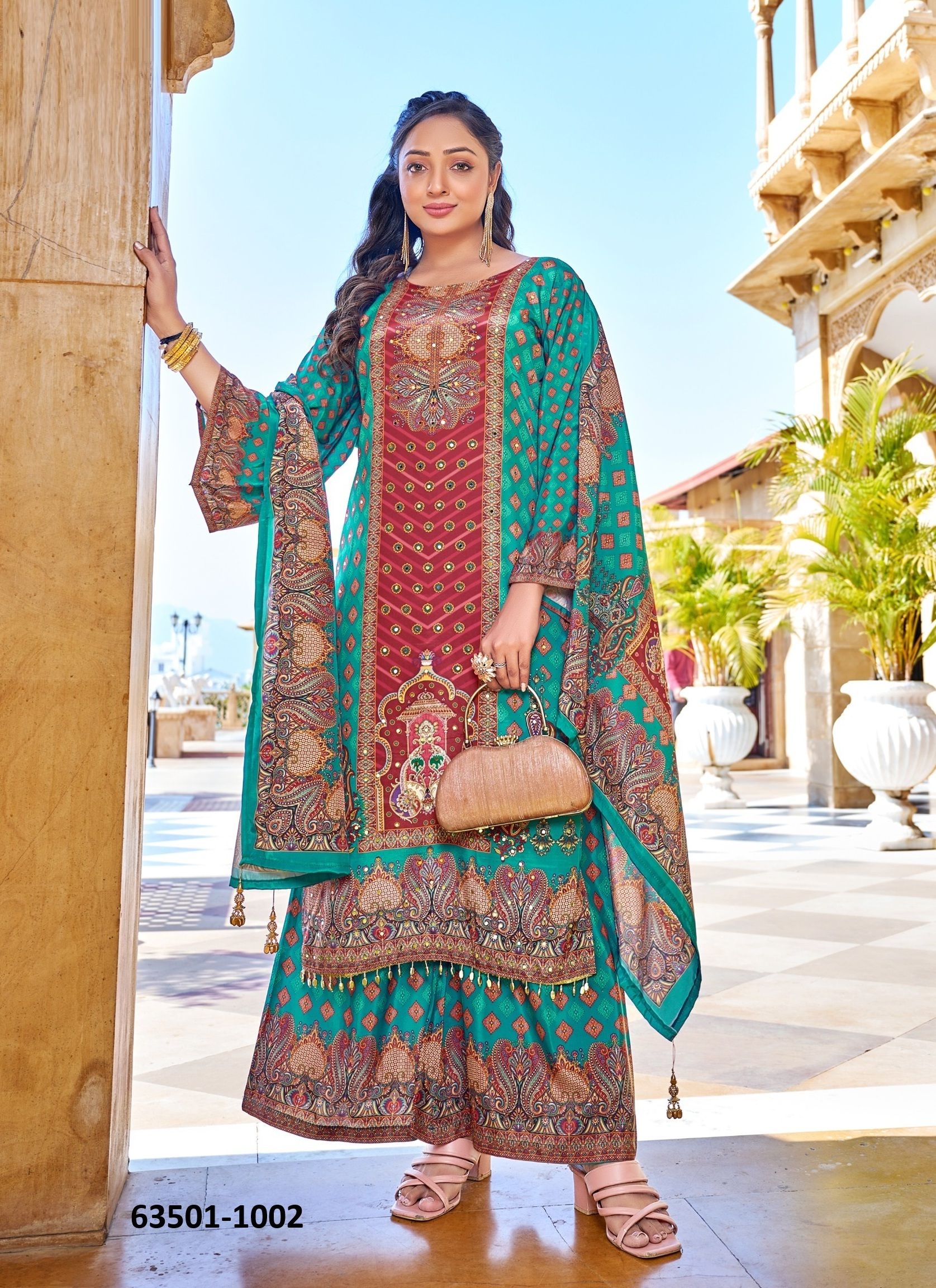 MARINA - Catalog # 63501 (Set of 6 Readymade Salwar Suits) by Desi Muse MARINA - Catalog # 63501 (Set of 6 Readymade Salwar Suits) by Desi Muse