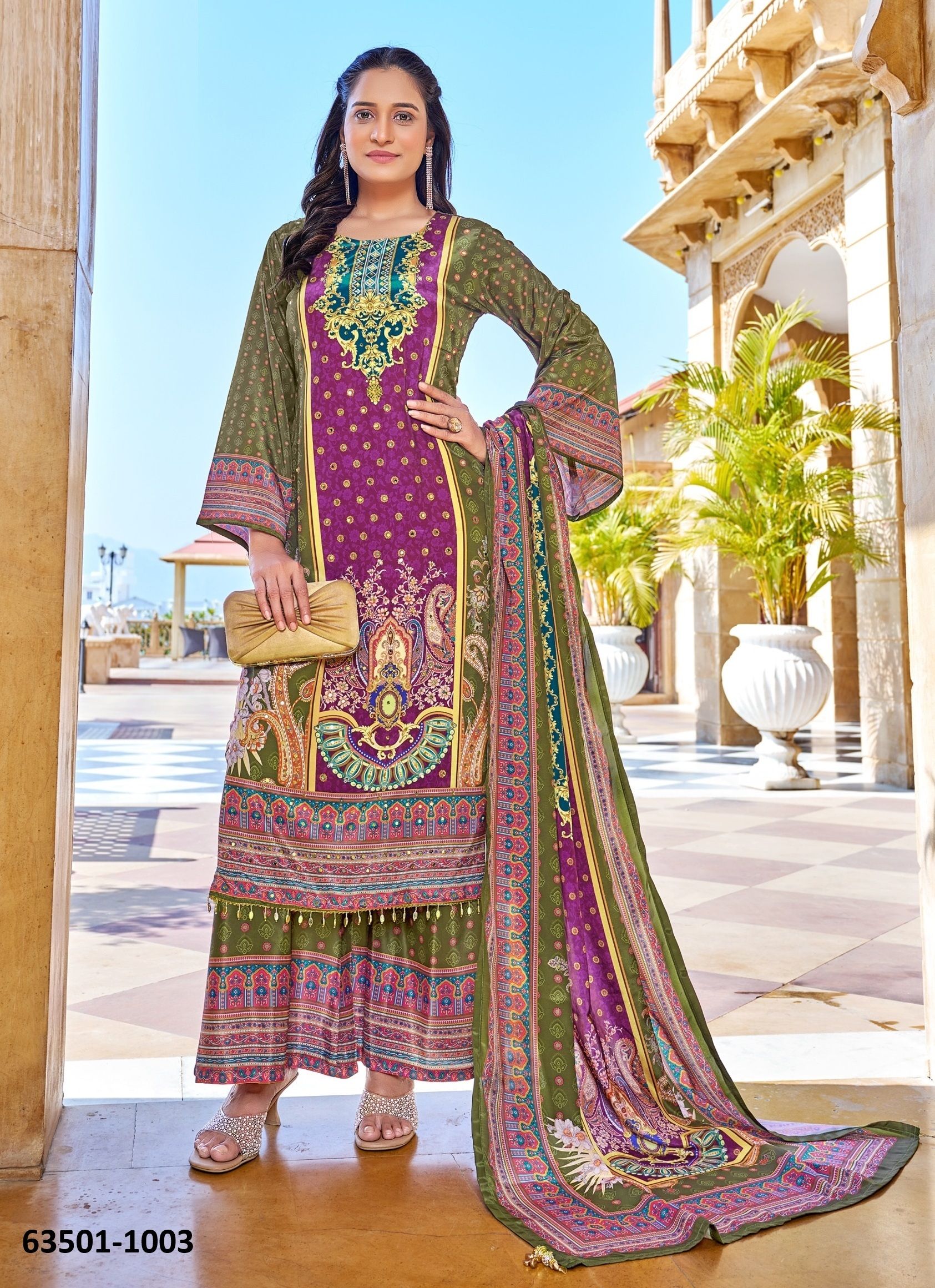 MARINA - Catalog # 63501 (Set of 6 Readymade Salwar Suits) by Desi Muse MARINA - Catalog # 63501 (Set of 6 Readymade Salwar Suits) by Desi Muse