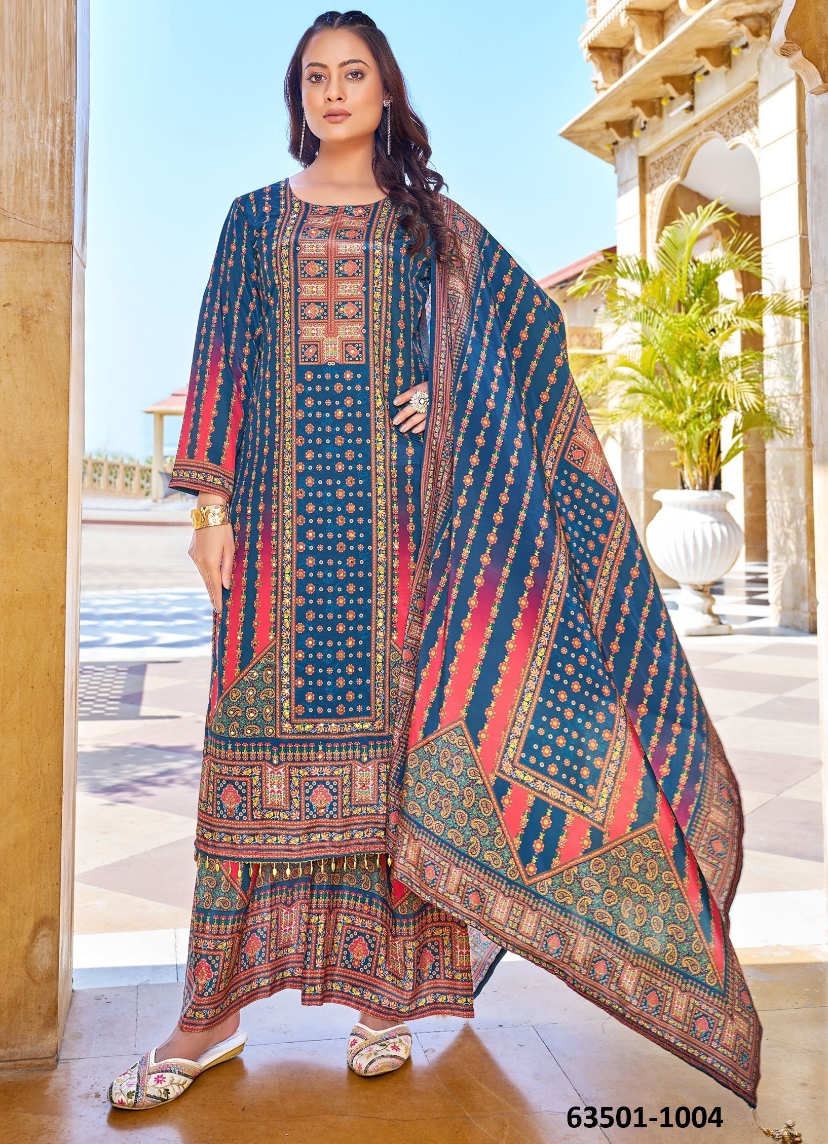 MARINA - Catalog # 63501 (Set of 6 Readymade Salwar Suits) by Desi Muse MARINA - Catalog # 63501 (Set of 6 Readymade Salwar Suits) by Desi Muse
